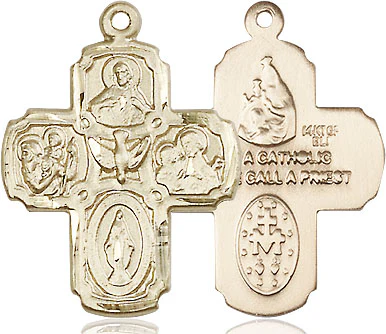 14kt Gold Filled 5-Way Pendant 1 X 3/4"