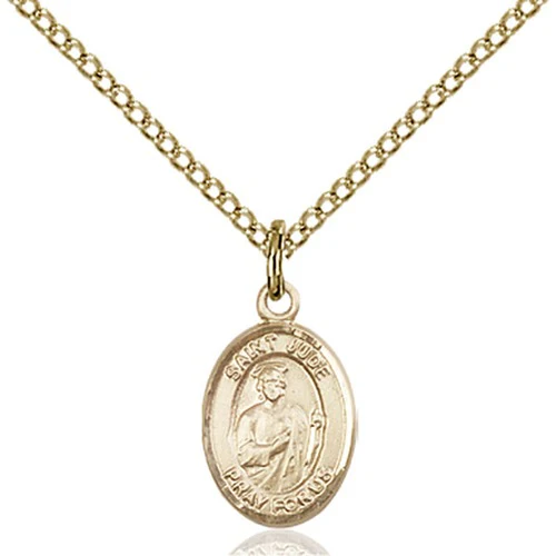 14kt Gold Filled St. Jude Thaddeus Petite Pendant
