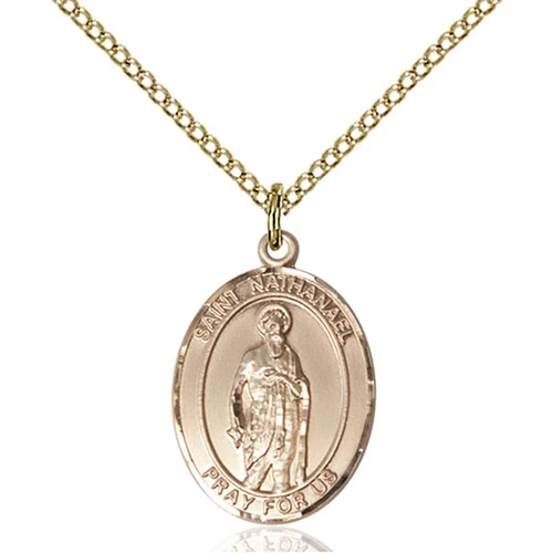 14kt Gold Filled St. Nathanael Pendant