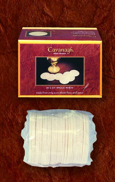2-3/4" Whole Wheat Communion Hosts with Cross, Box of 50 - Image 2