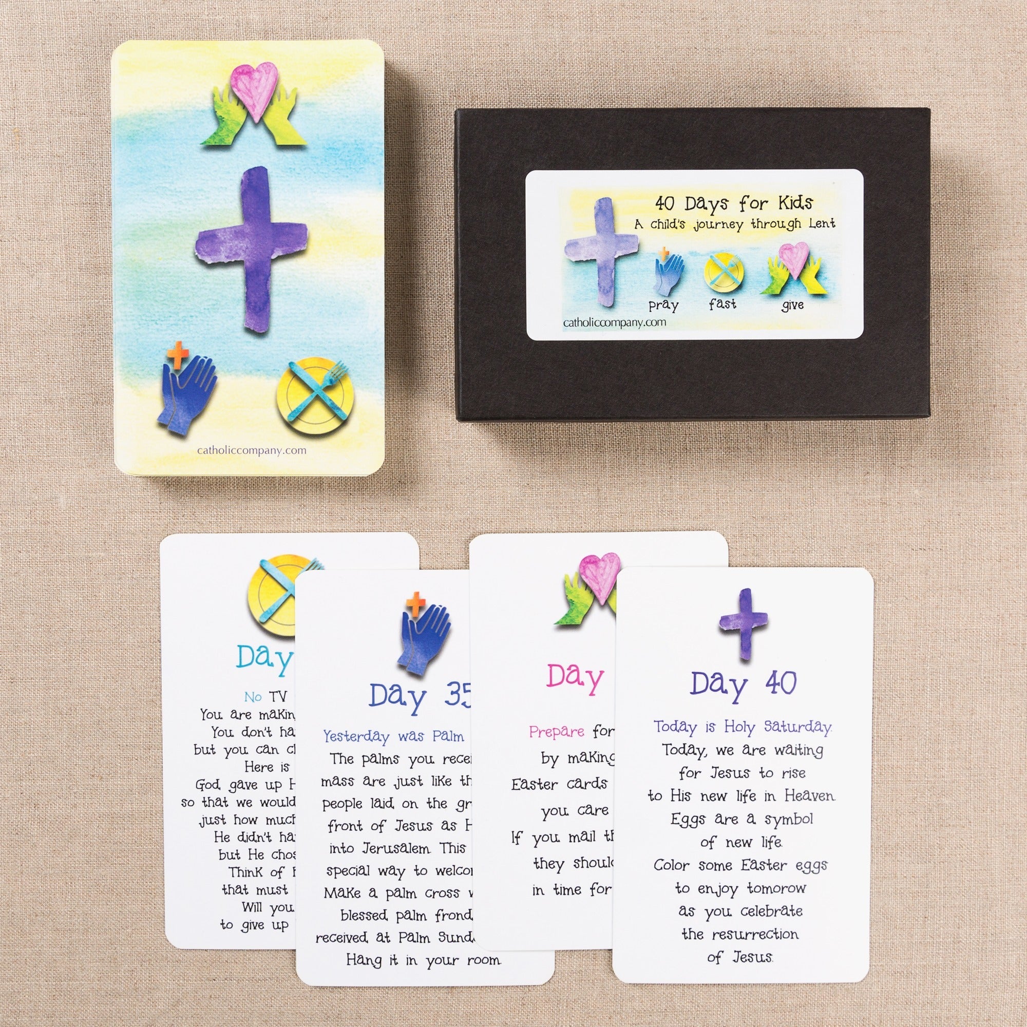 40 Days of Lent Card Pack for Children