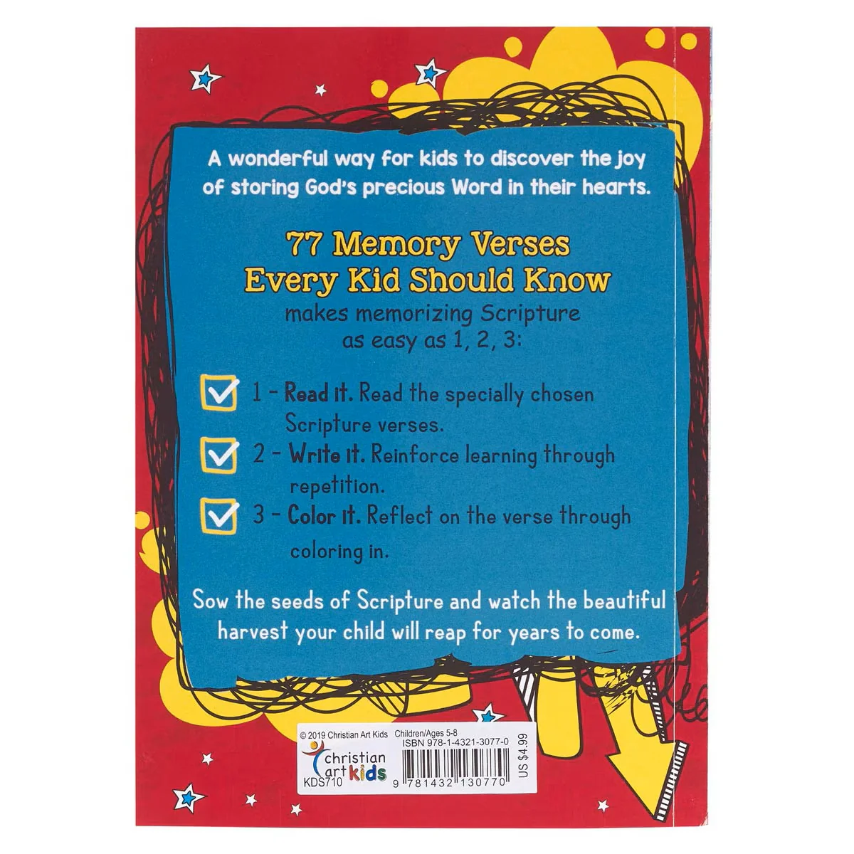 77 Memory Verses Every Kid Should Know - Memorization and Coloring Book - Image 2