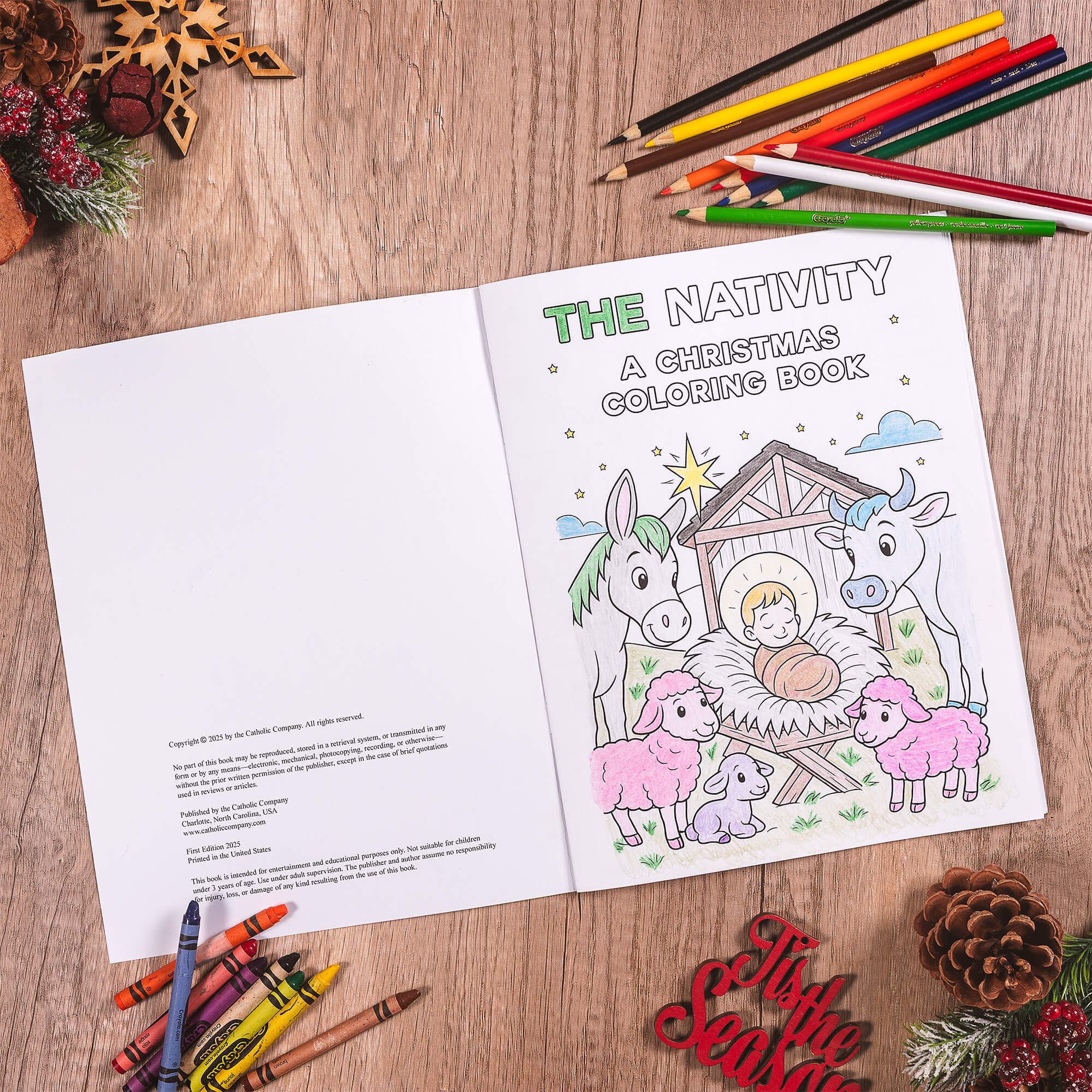 Advent to Christmas Devotional & Coloring Book Family Gift Set - Image 6
