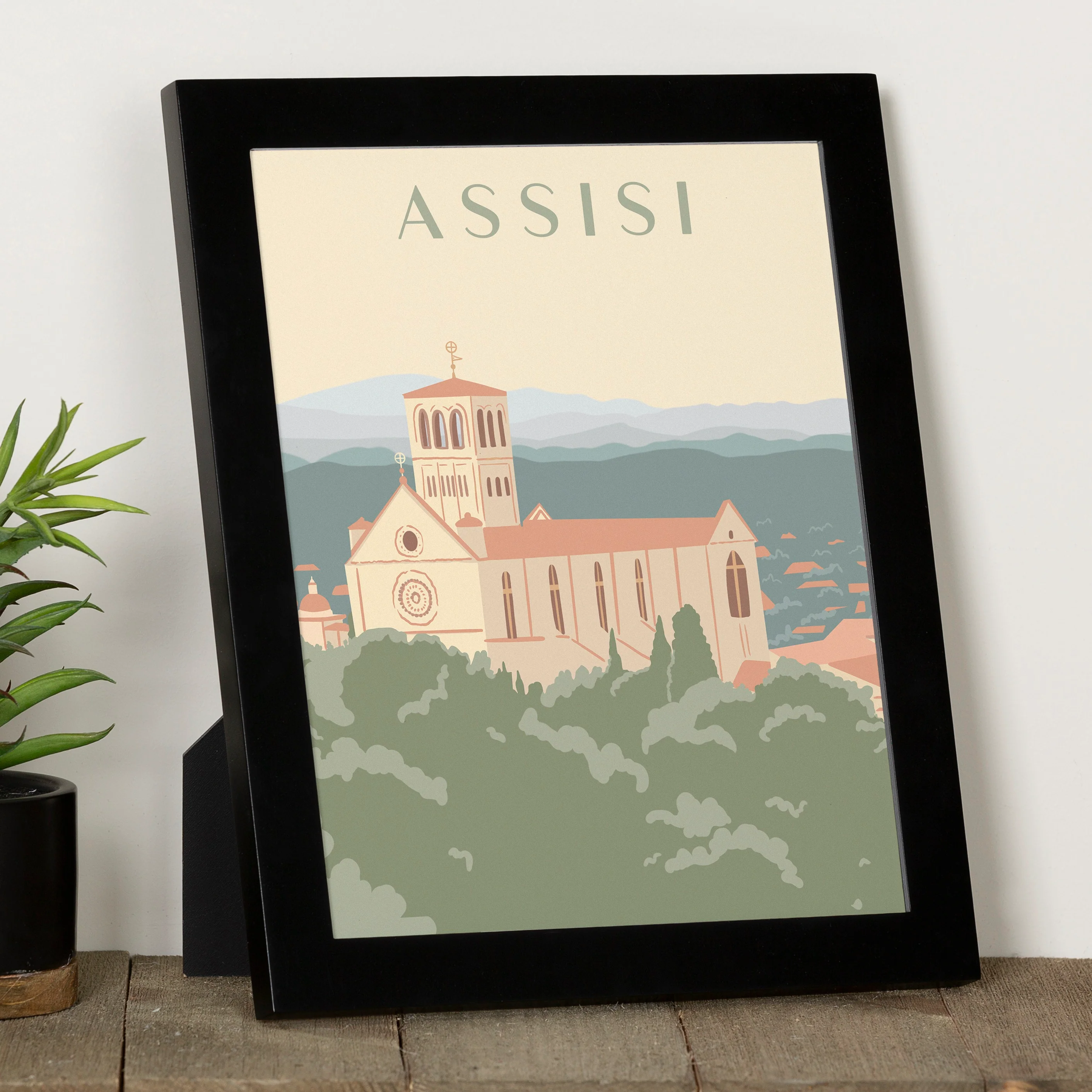 Basilica of St. Francis Of Assisi Framed Travel Print - Image 2
