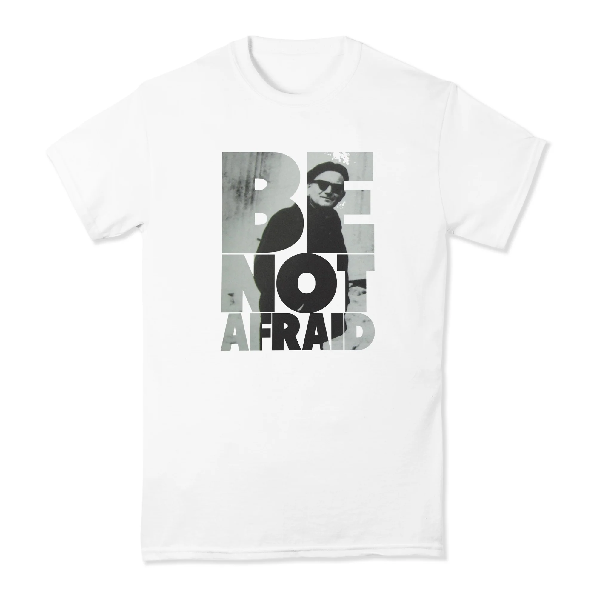 Be Not Afraid White Short Sleeve T-Shirt - Image 3