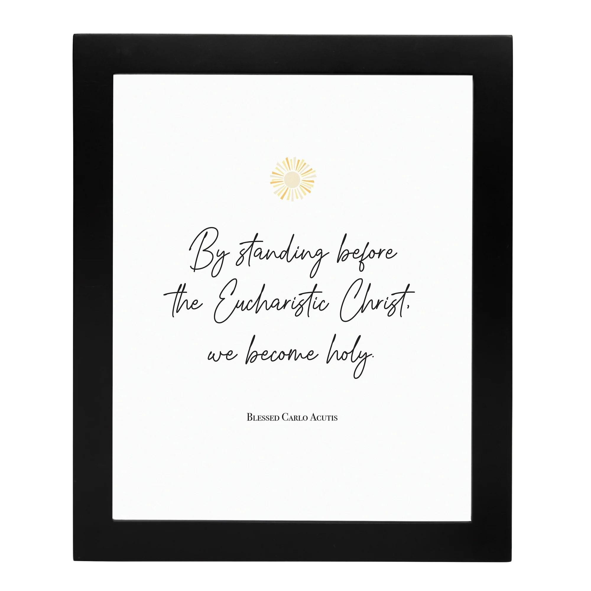St. Carlo Acutis "The Eucharistic Christ" Framed Print