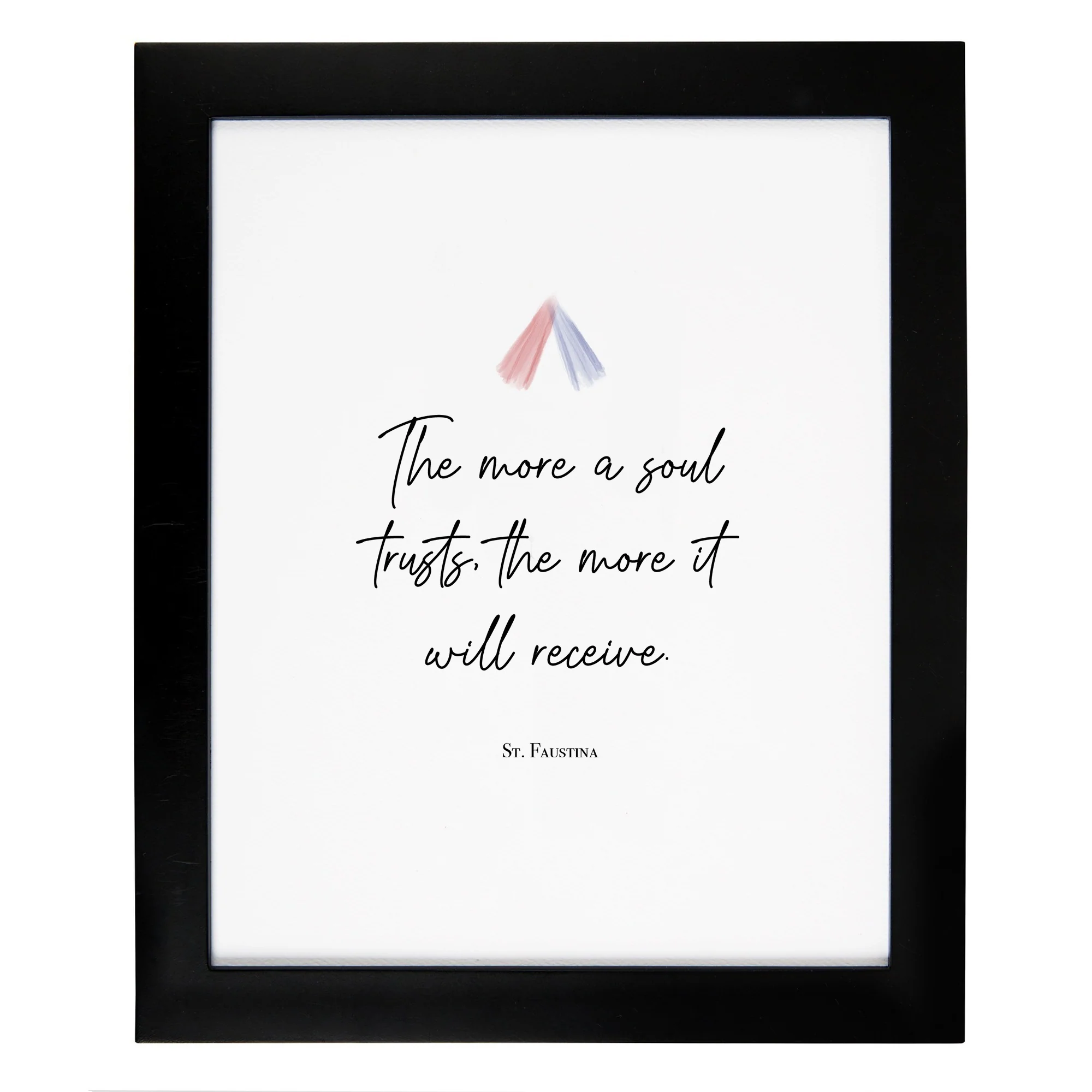 Black Framed Faustina Trust Print Art - 8x10"