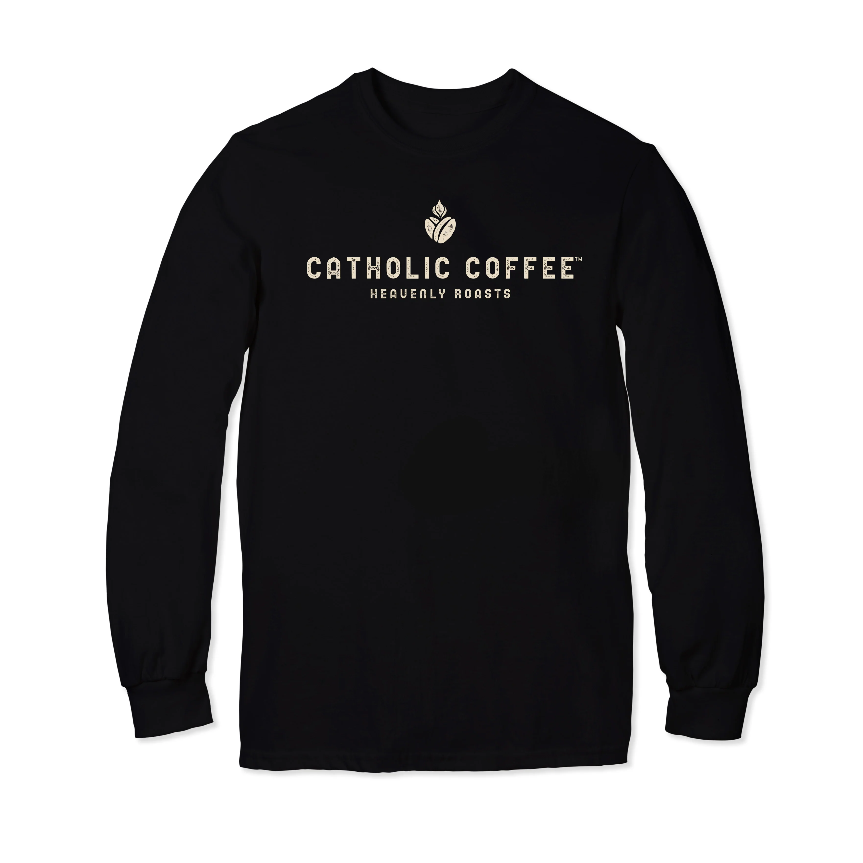 Catholic Coffee Logo Long Sleeve T-Shirt - Image 2