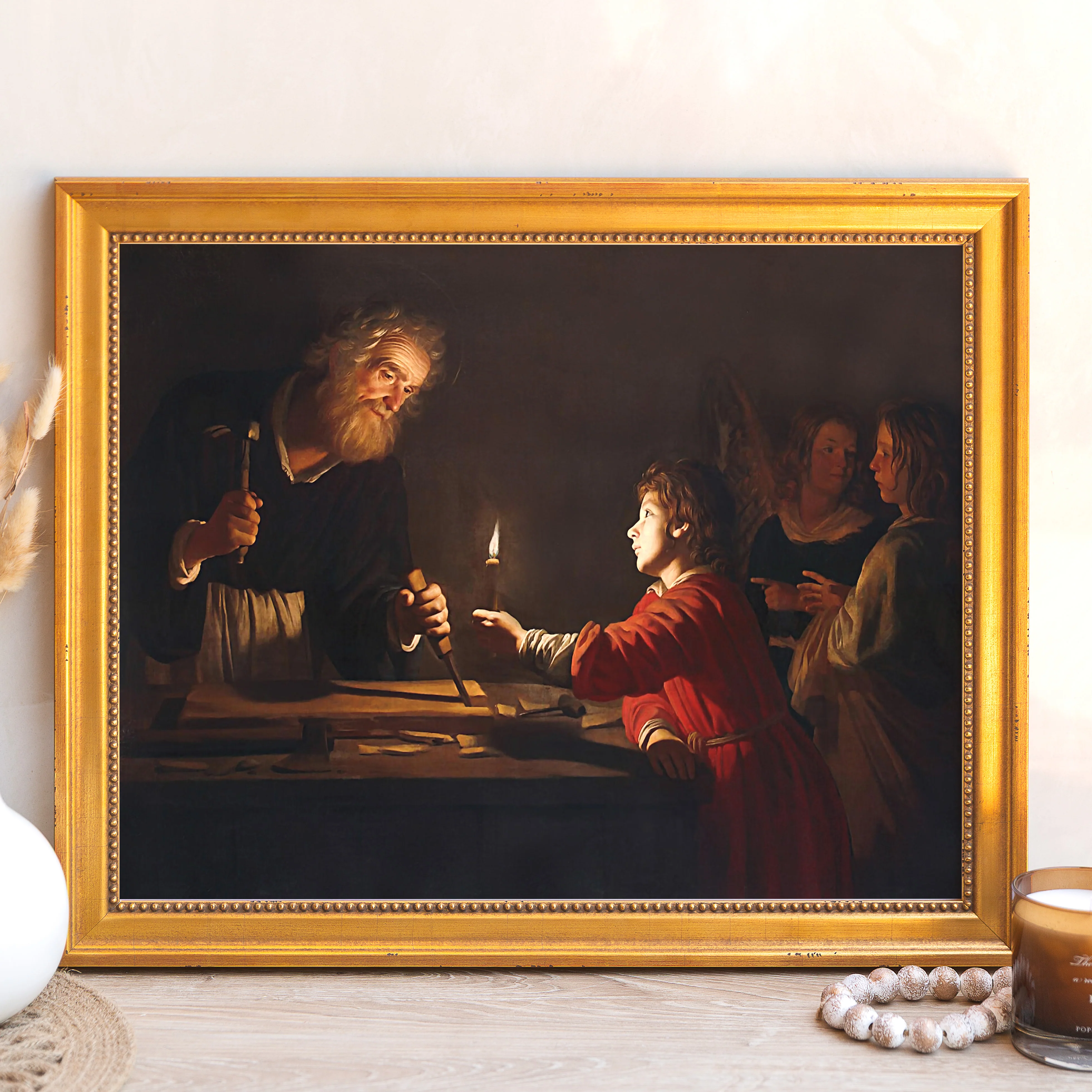Childhood of Christ Framed Canvas - Sacred Signature Collection - Image 7