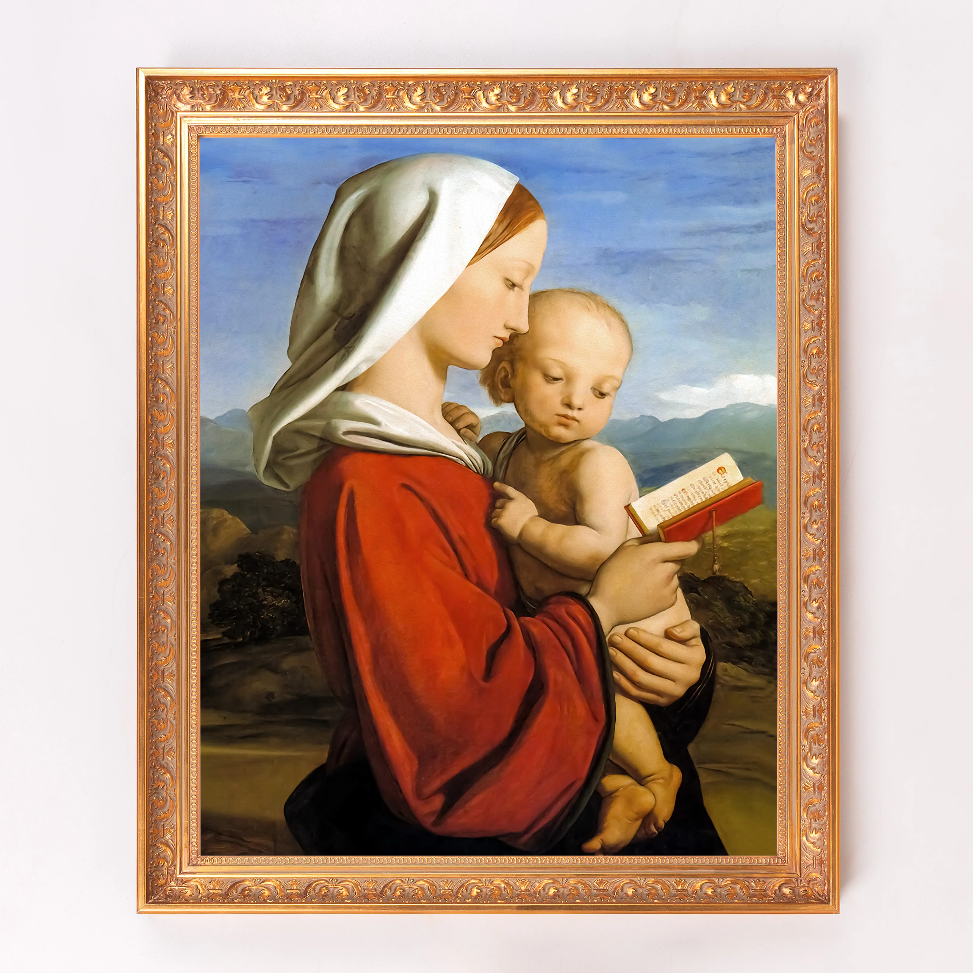 Dyce's Virgin & Child Framed Canvas - Sacred Signature Collection - Image 3