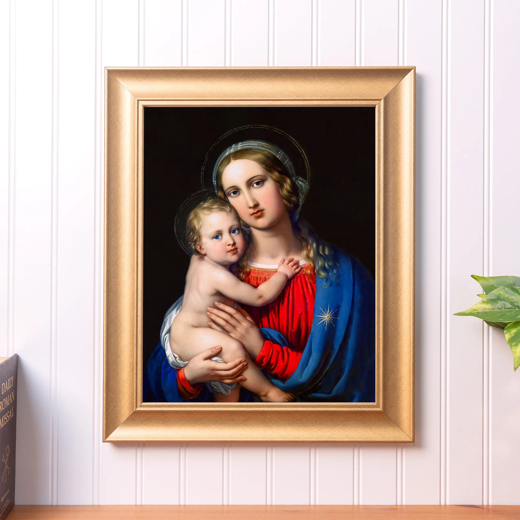 Ender Madonna with Child Gold Framed Print - Multiple Sizes - Image 3