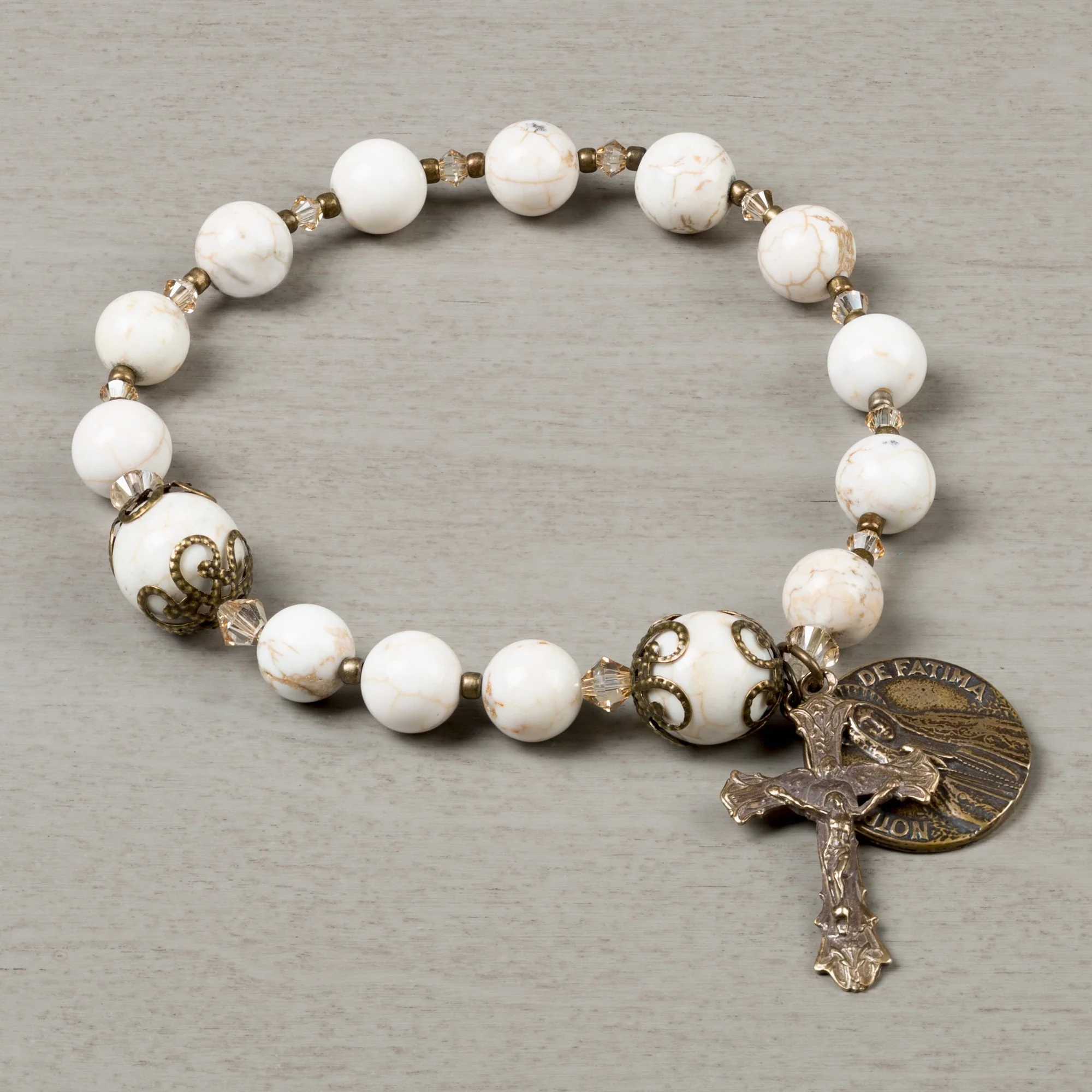 Promises of Fatima Heirloom Rosary Bracelet
