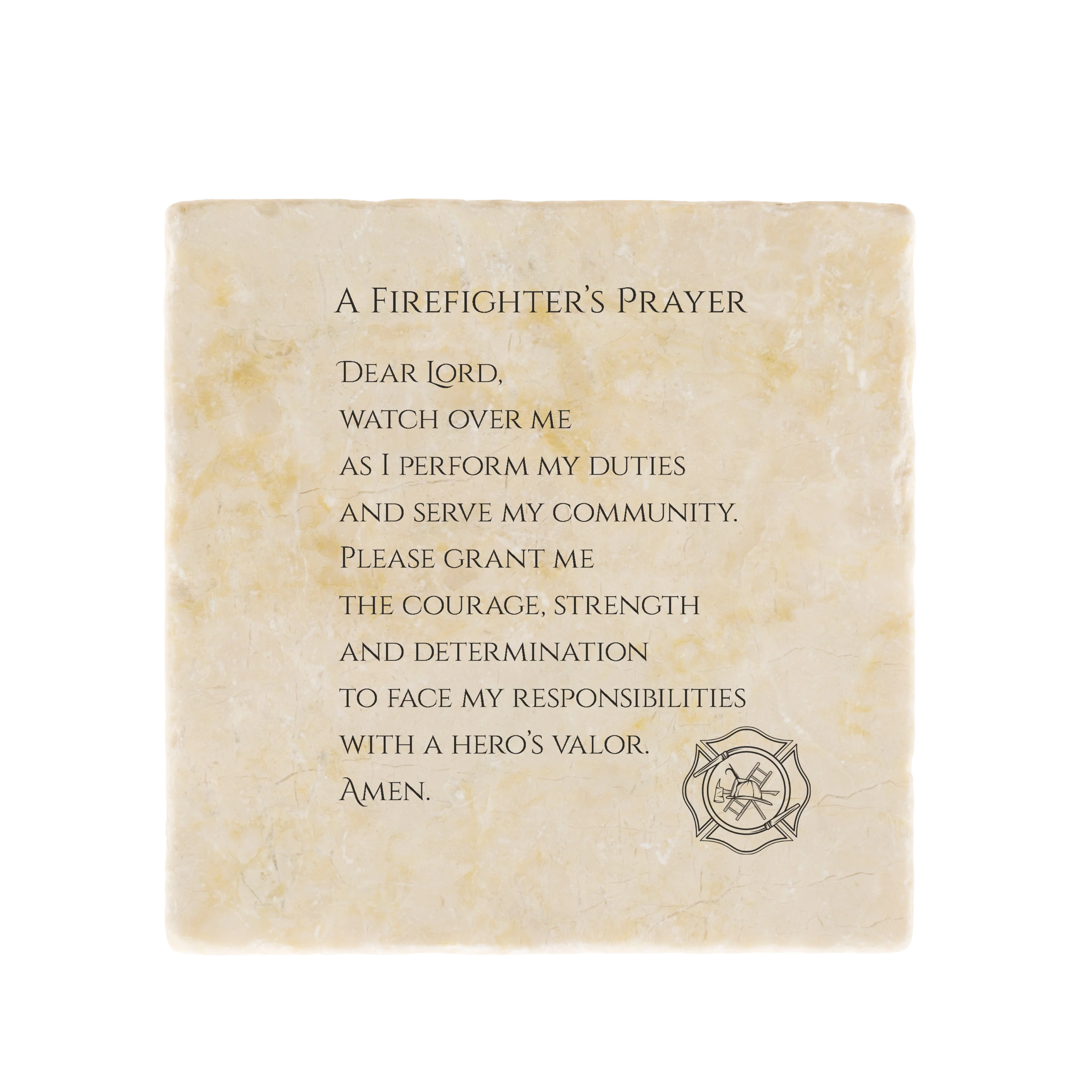 Firefighter's Tumbled Prayer Stone - Image 2