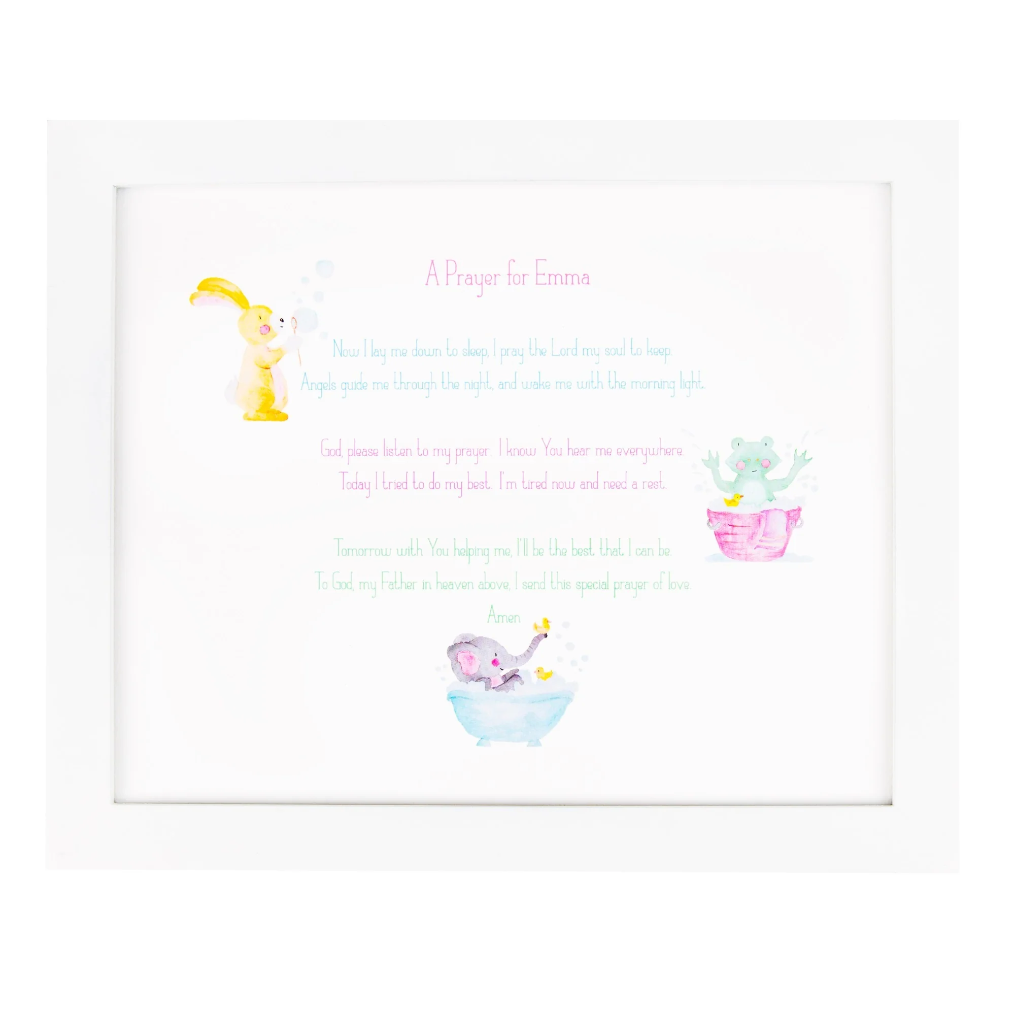 Goodnight Prayer Girl Framed Art Print - Image 2