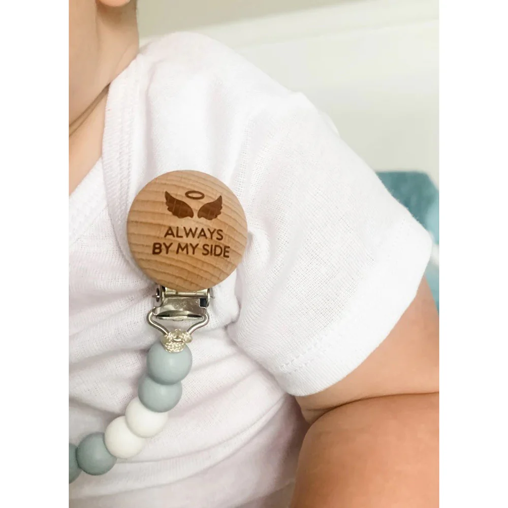 Guardian Angel Pacifier Clip  - Pink or Blue - Image 10