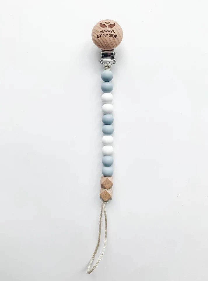 Guardian Angel Pacifier Clip  - Pink or Blue - Image 4