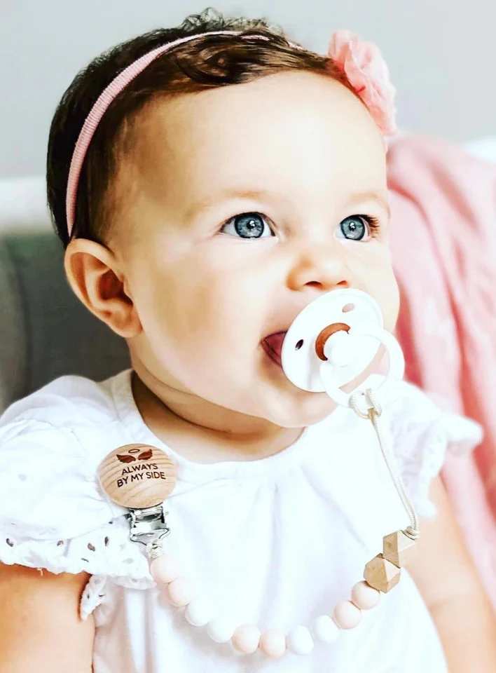Guardian Angel Pacifier Clip  - Pink or Blue - Image 5