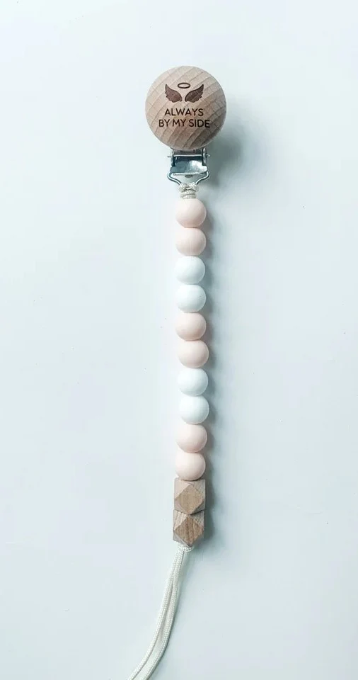 Guardian Angel Pacifier Clip  - Pink or Blue - Image 8