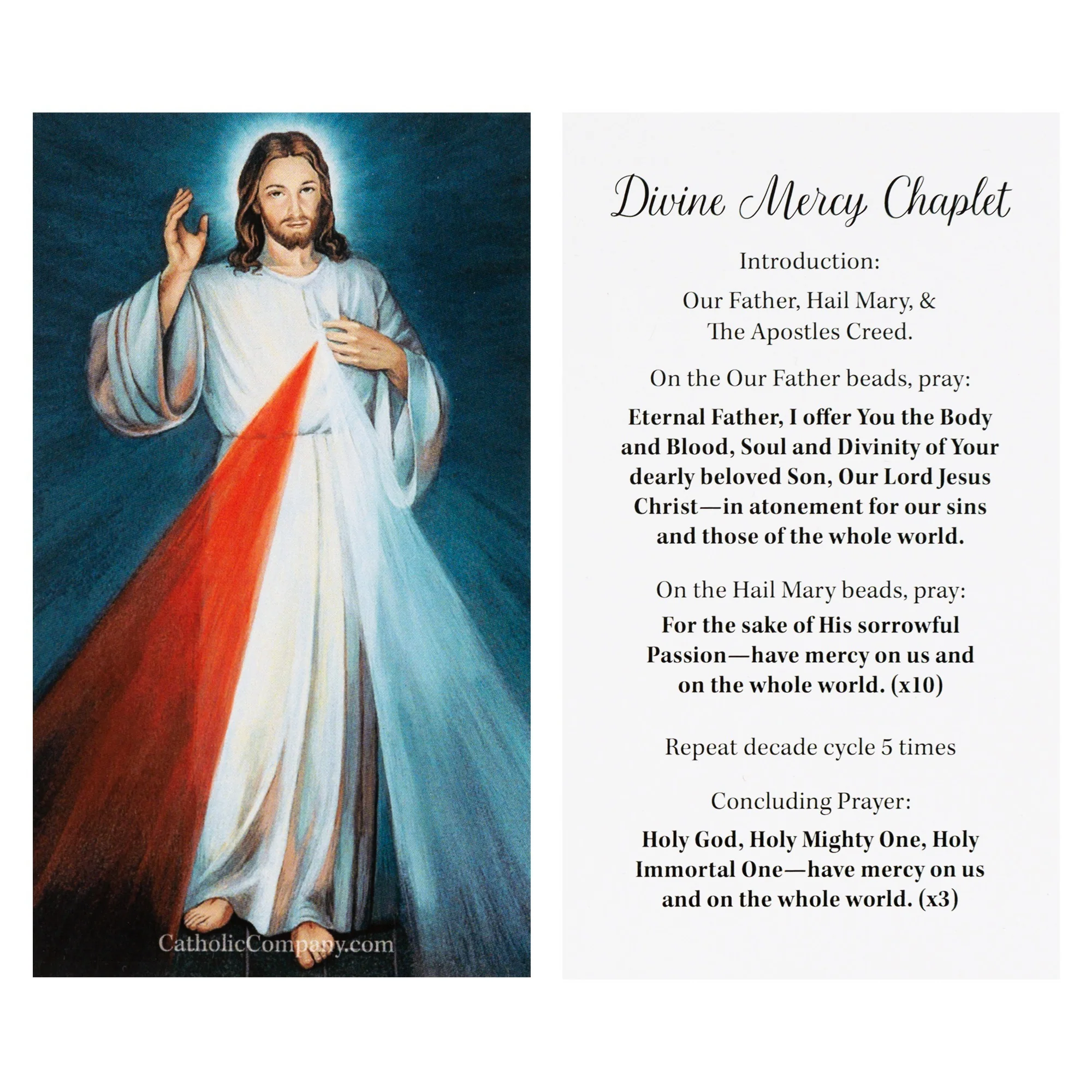 Handcrafted Divine Mercy Chaplet Rosary - Image 5