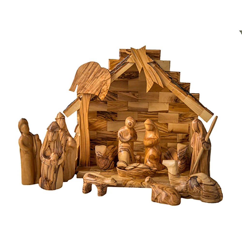 Holy Land Figurines & Stable Nativity - 13 Pieces - Image 2