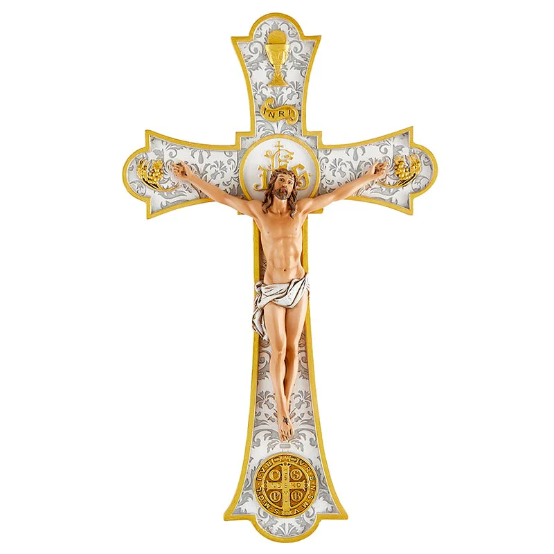 Holy Mass Wedding Wall Crucifix - 8" - Image 3