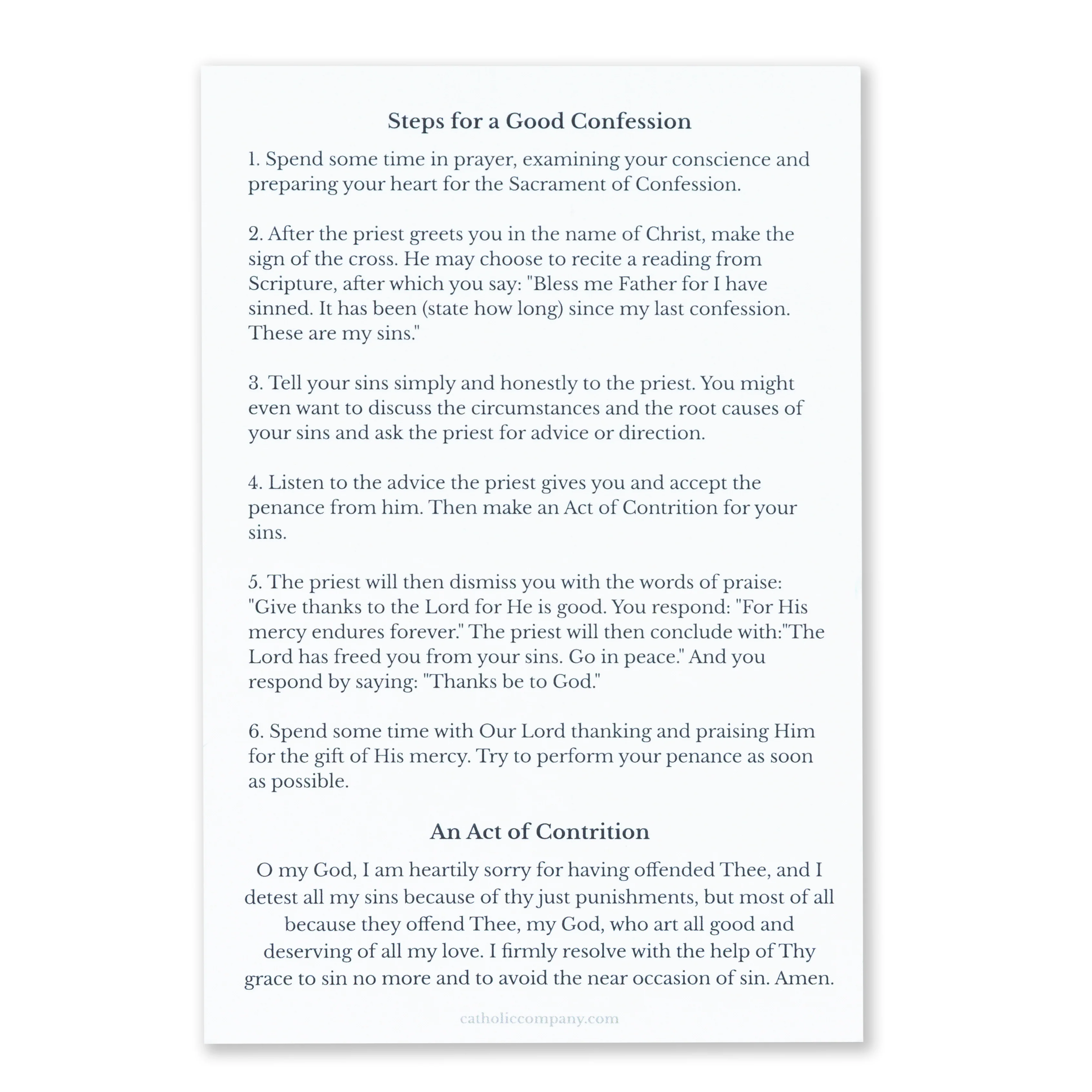 How To Make A Good Confession Card Pack - Image 4