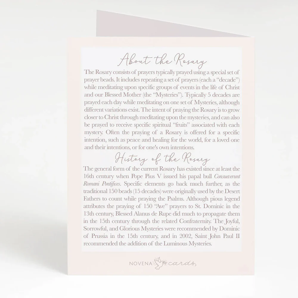 I Prayed a Rosary for  You Sunflower Bouquet Thank You Cards (4 Pack) - Image 3