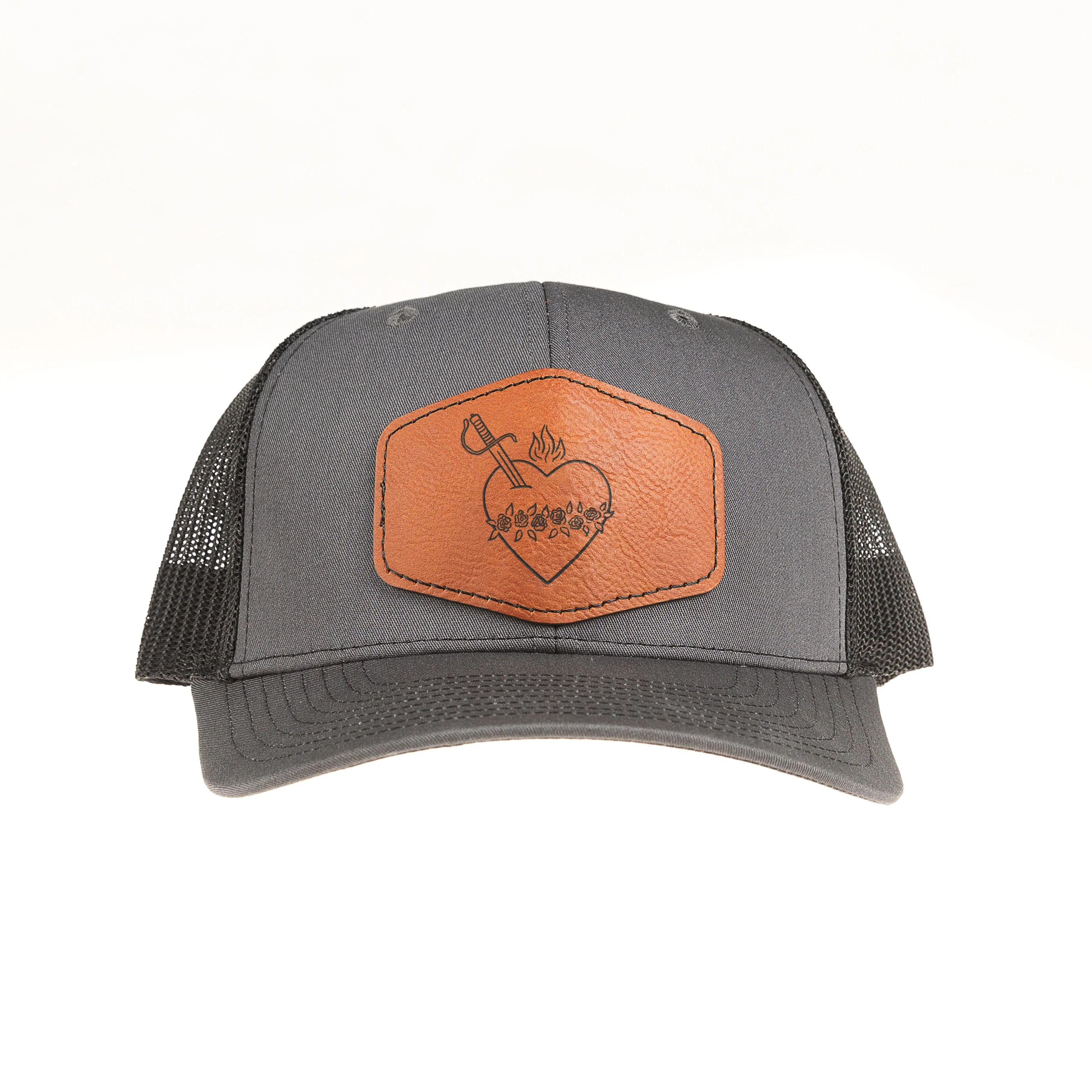 Immaculate Heart Leather Patch Ball Cap - Image 3