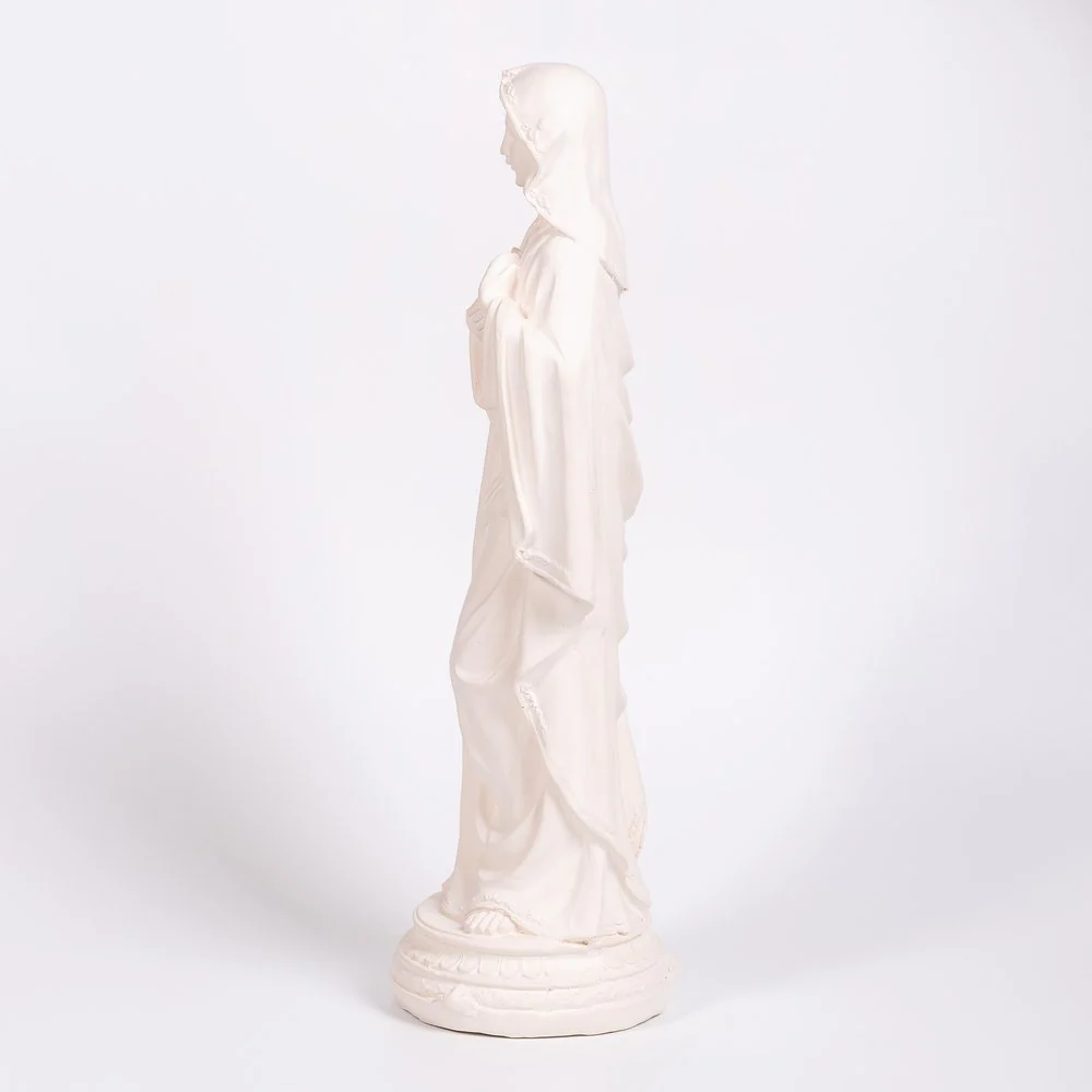 Immaculate Heart Statue - White or Hand Painted - 16" - Image 3