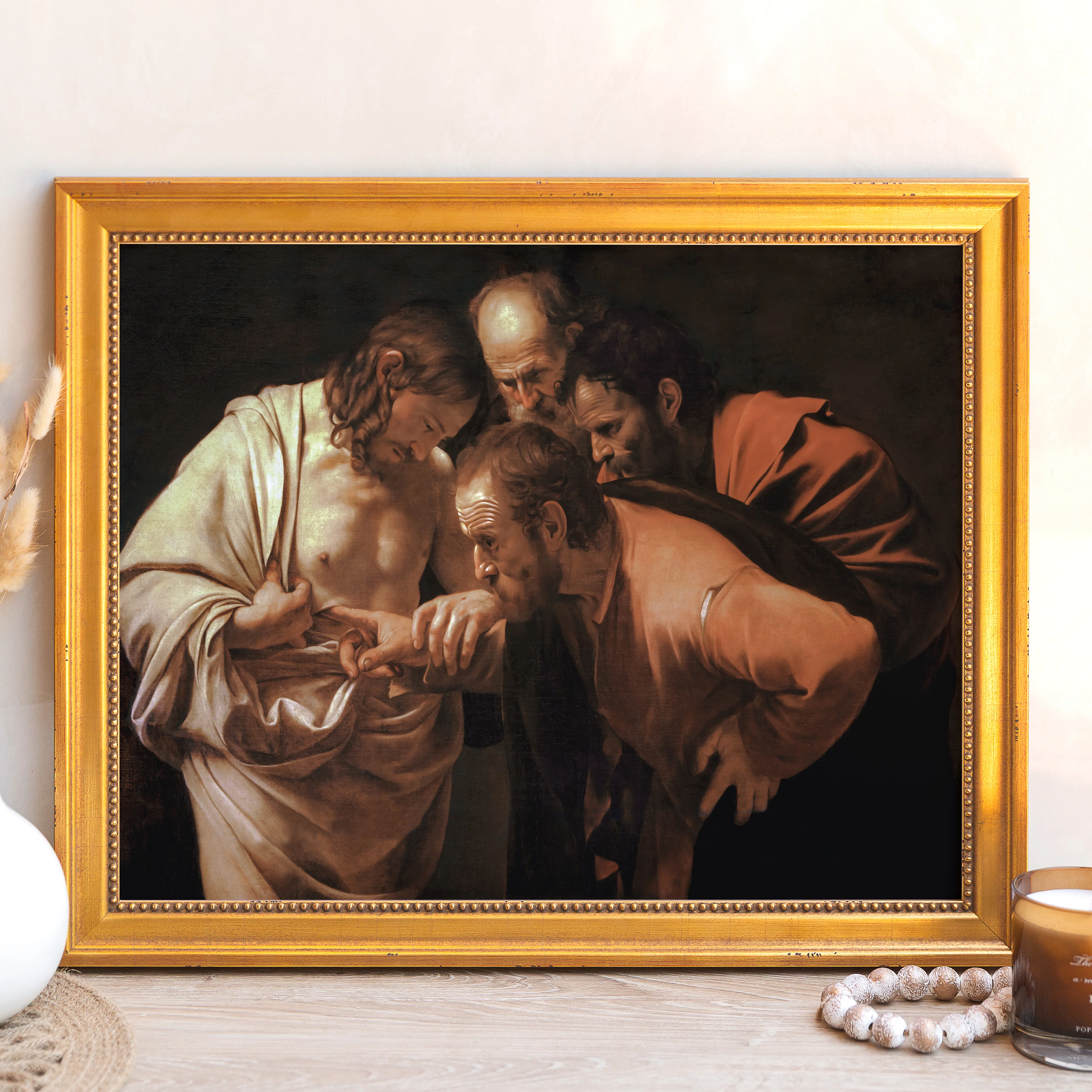 Incredulity of St. Thomas Framed Canvas - Sacred Signature Collection - Image 9