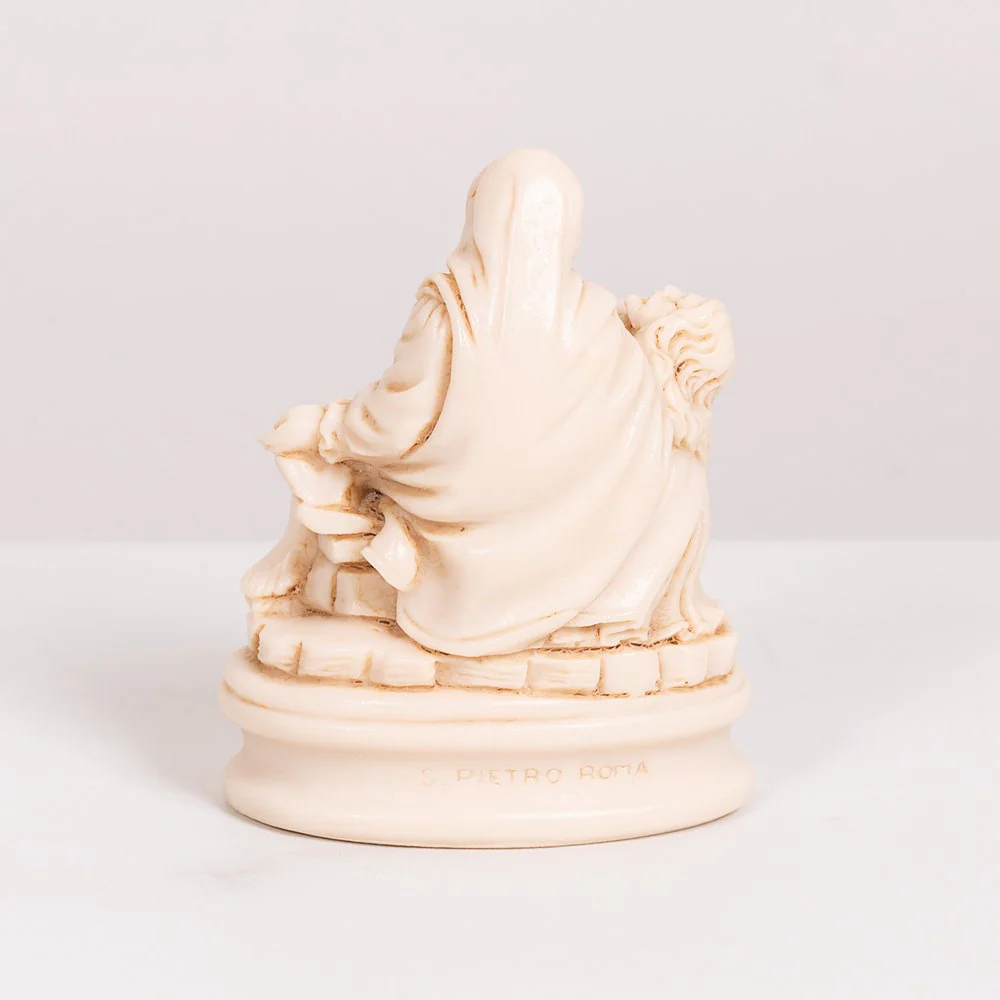 Italian Ivory Pieta Figurine - 3.5" - Image 4