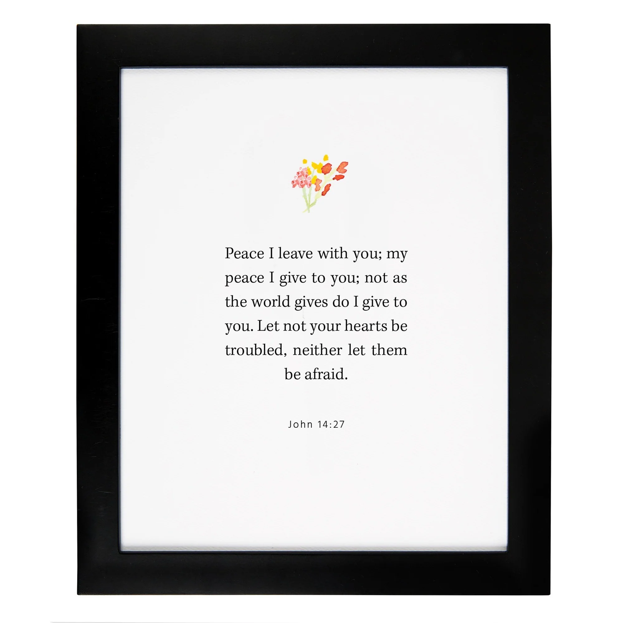 John 14:27 Framed Scripture Print