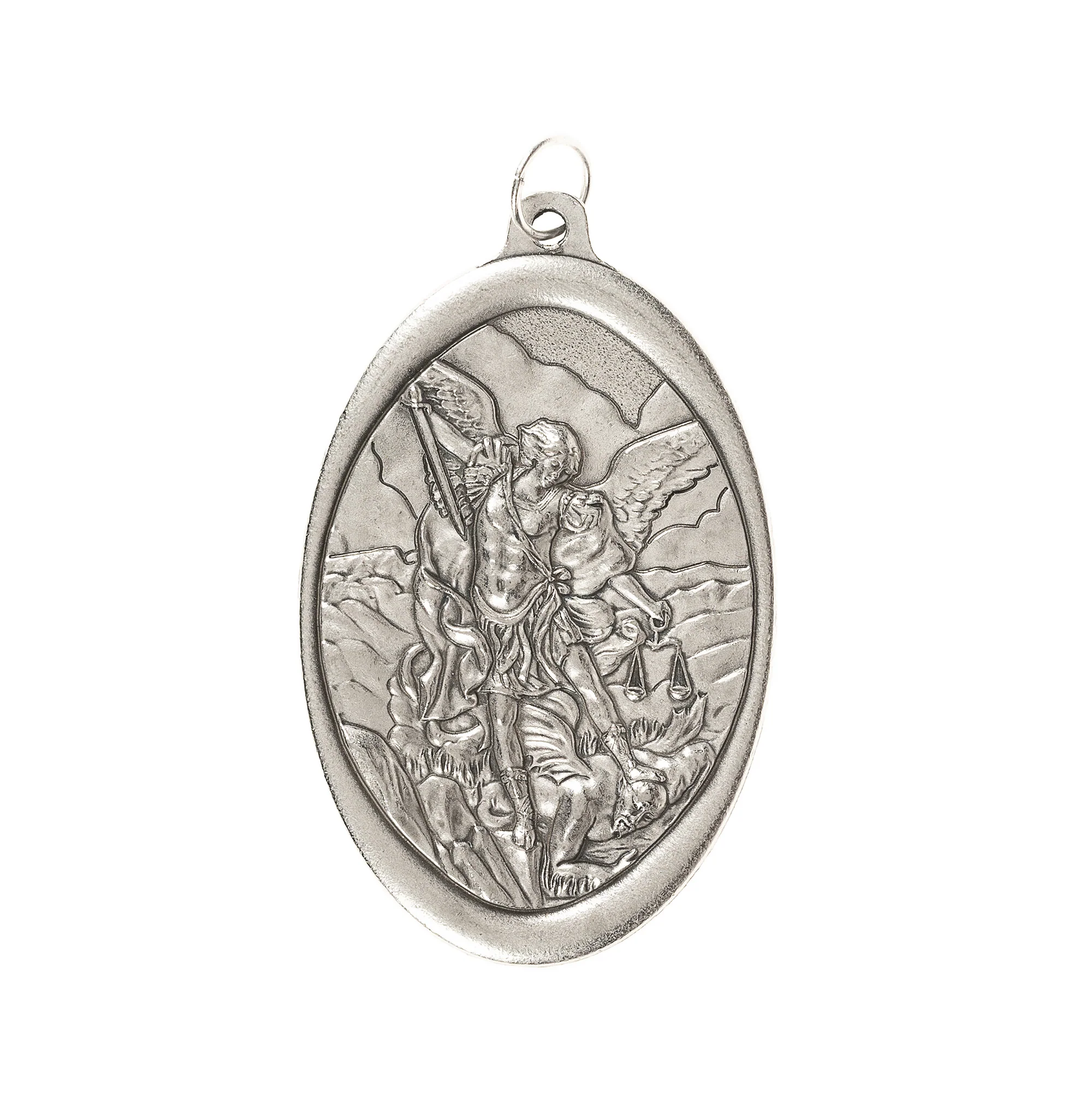 Large St. Michael/Guardian Angel Medal for Home Use