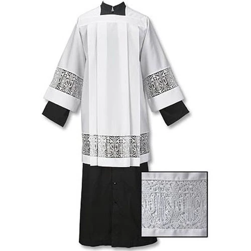 Latin Cross and IHS Lace Surplice - Image 4