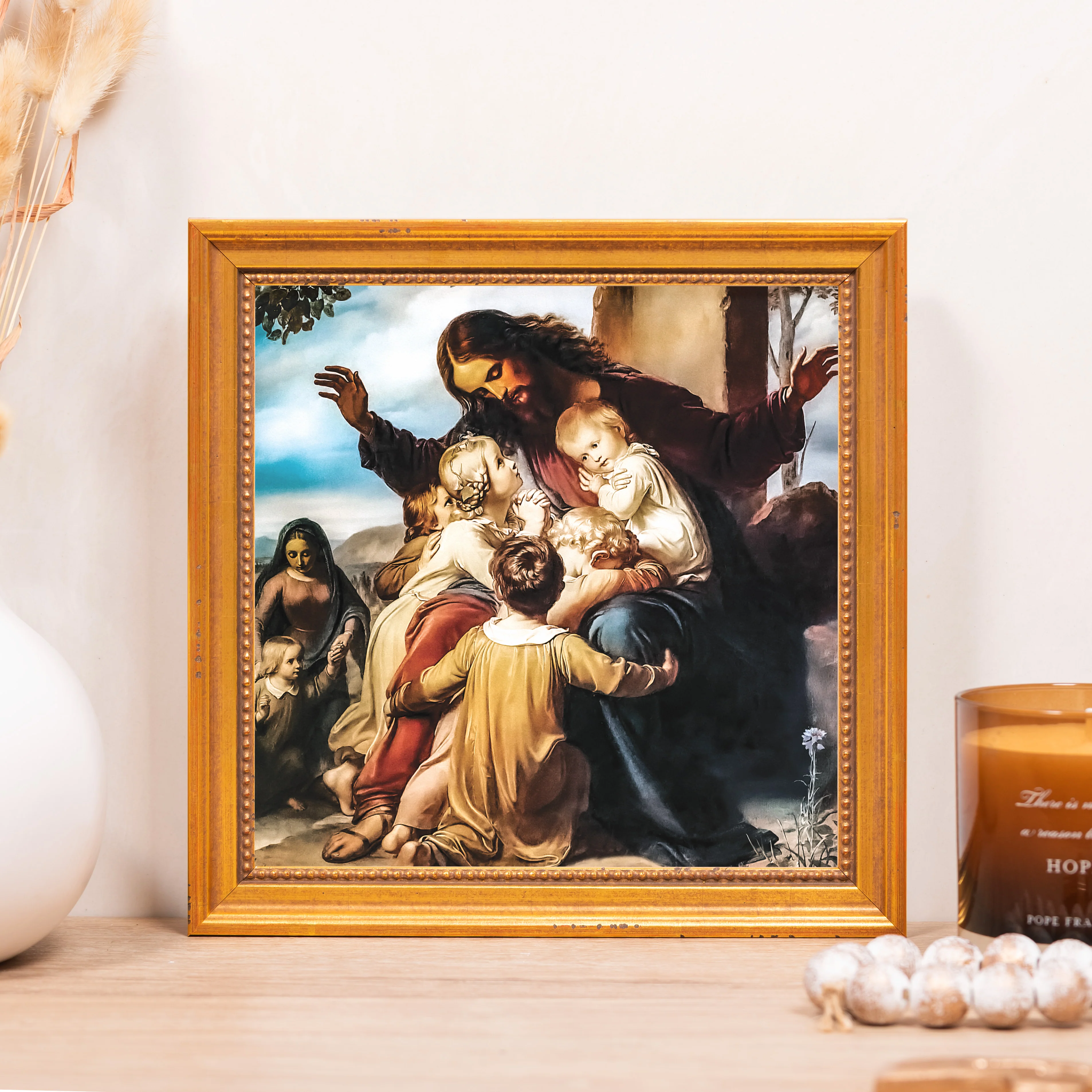 Let the Children Come Framed Canvas - Sacred Mini Collection - Image 4