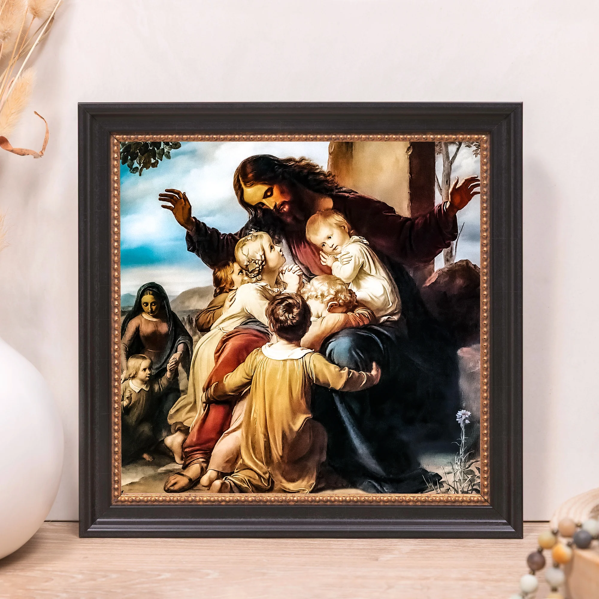 Let the Children Come Framed Canvas - Sacred Mini Collection - Image 9