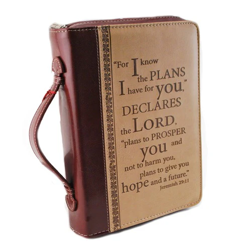 Lux Leather Bible Cover with Scripture Verse - Image 10