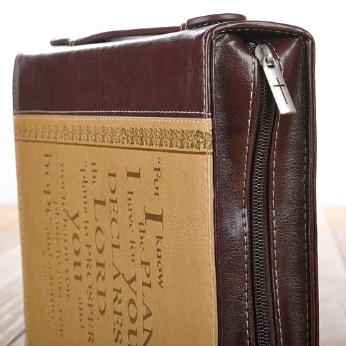 Lux Leather Bible Cover with Scripture Verse - Image 4