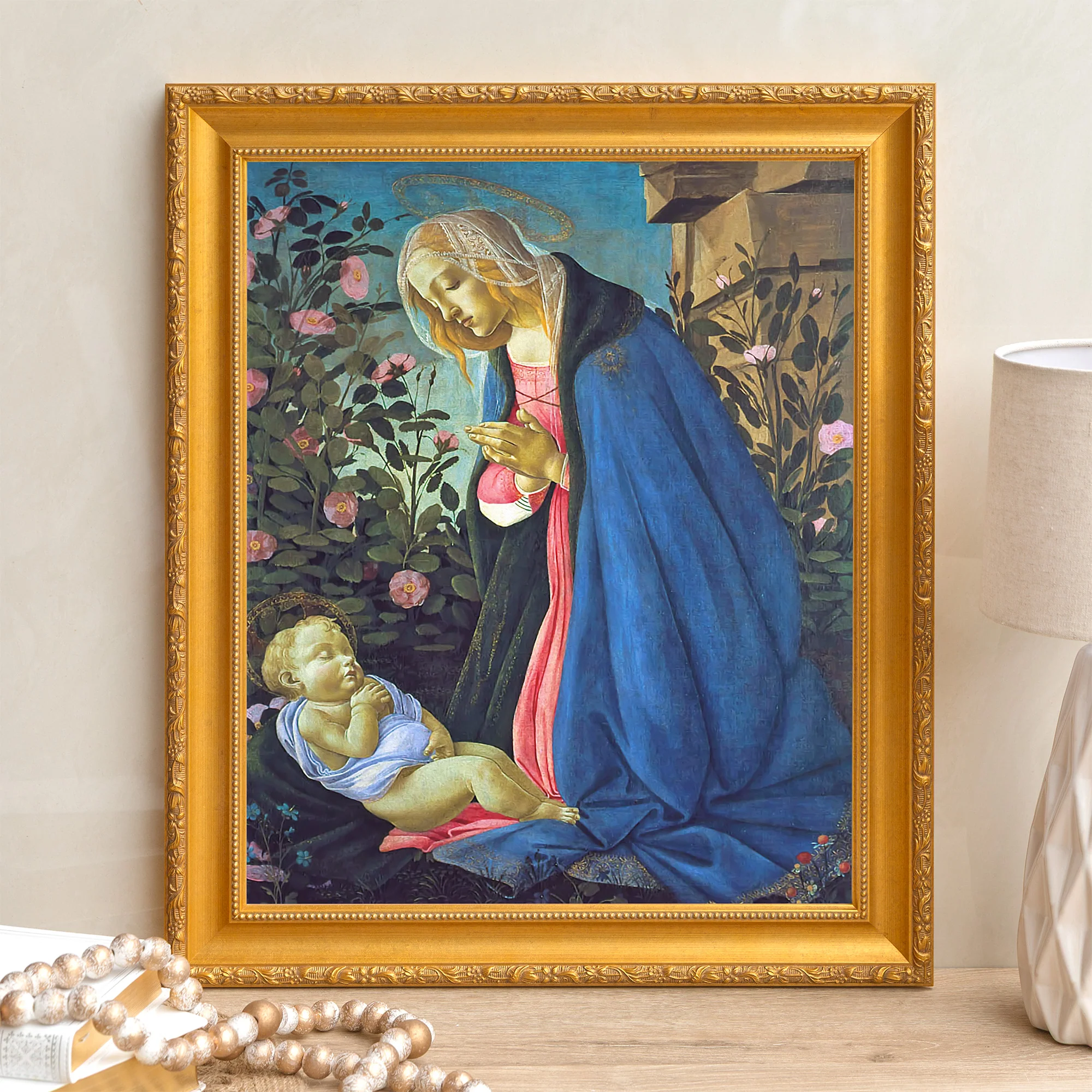 Madonna & the Sleeping Christ Child Framed Canvas - Sacred Signature Collection - Image 4
