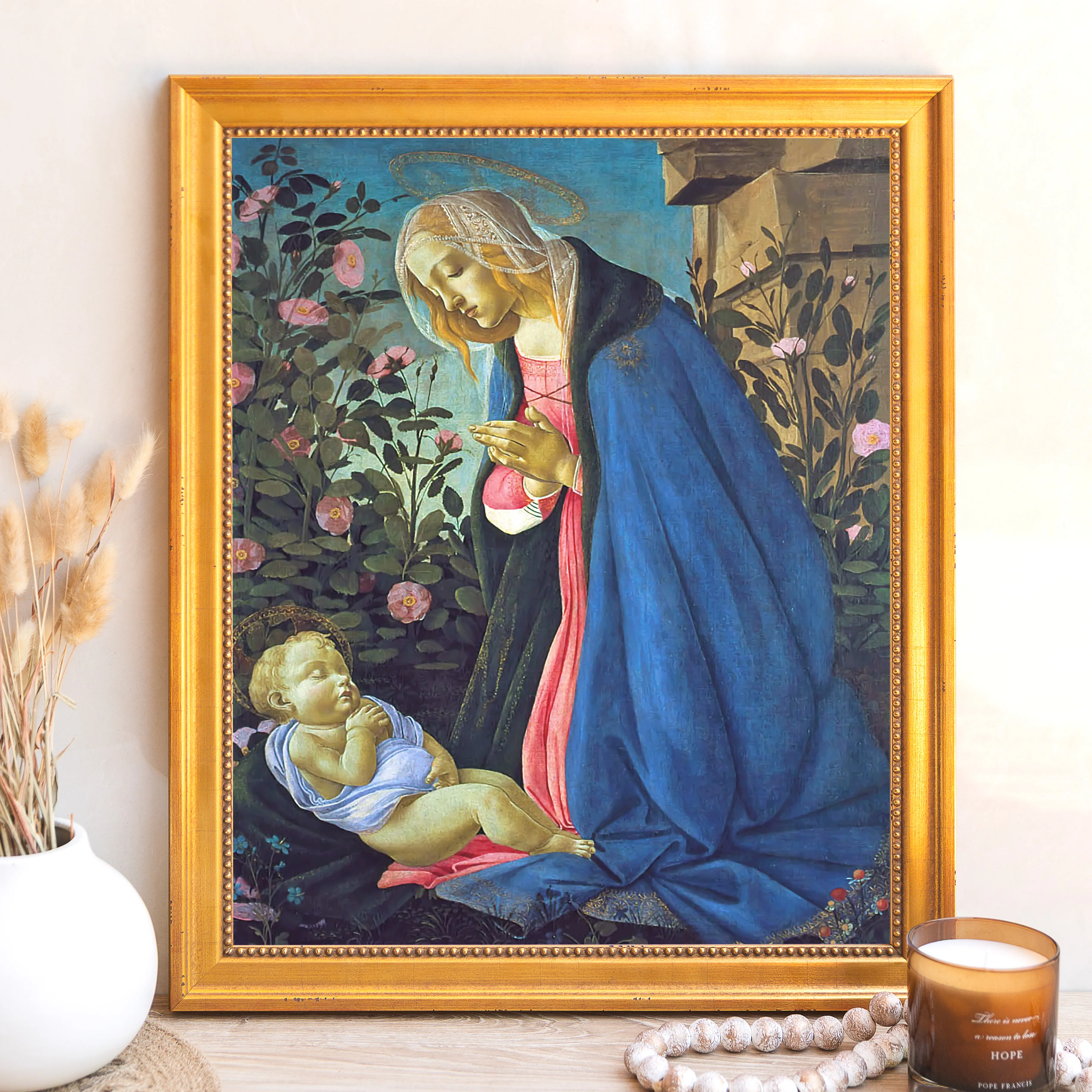 Madonna & the Sleeping Christ Child Framed Canvas - Sacred Signature Collection - Image 7