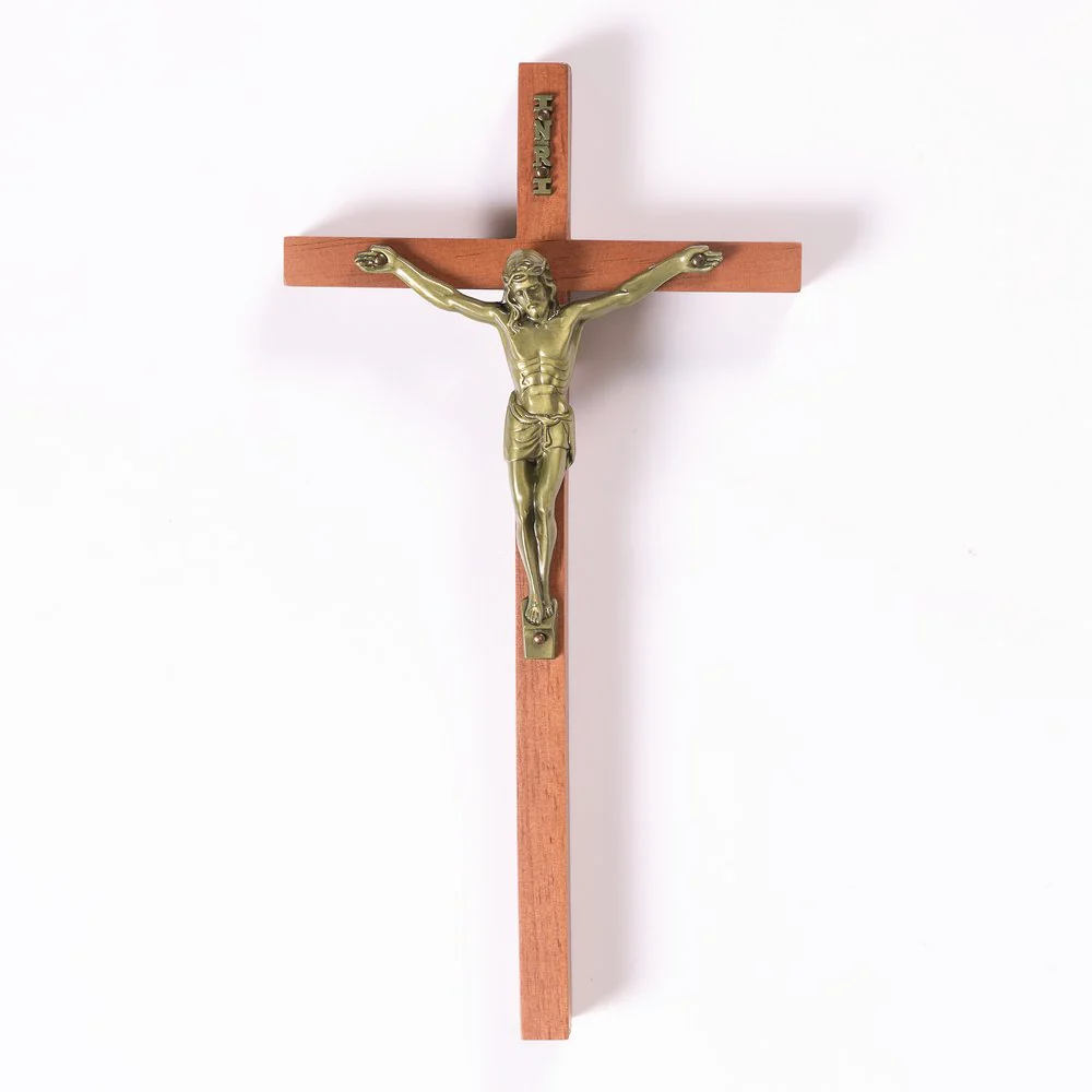 Maple Hardwood Crucifix - 10"