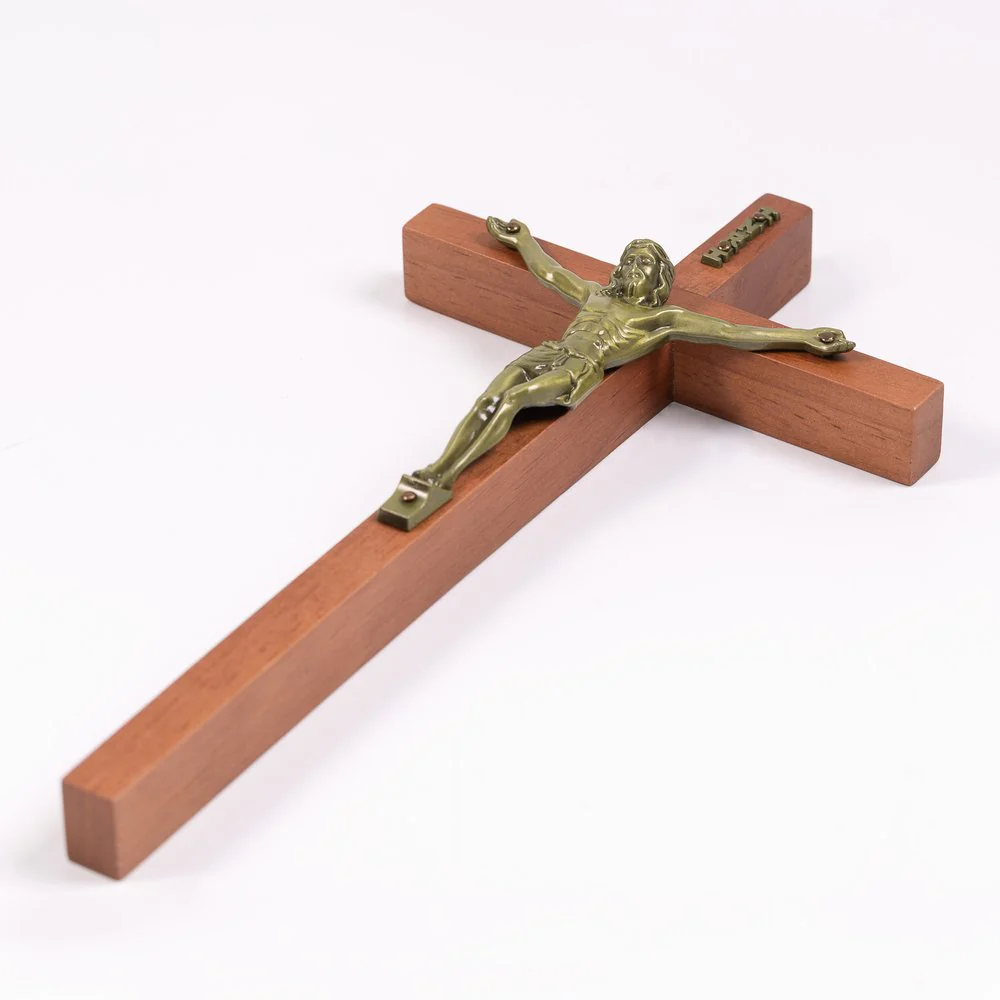 Maple Hardwood Crucifix - 10" - Image 2
