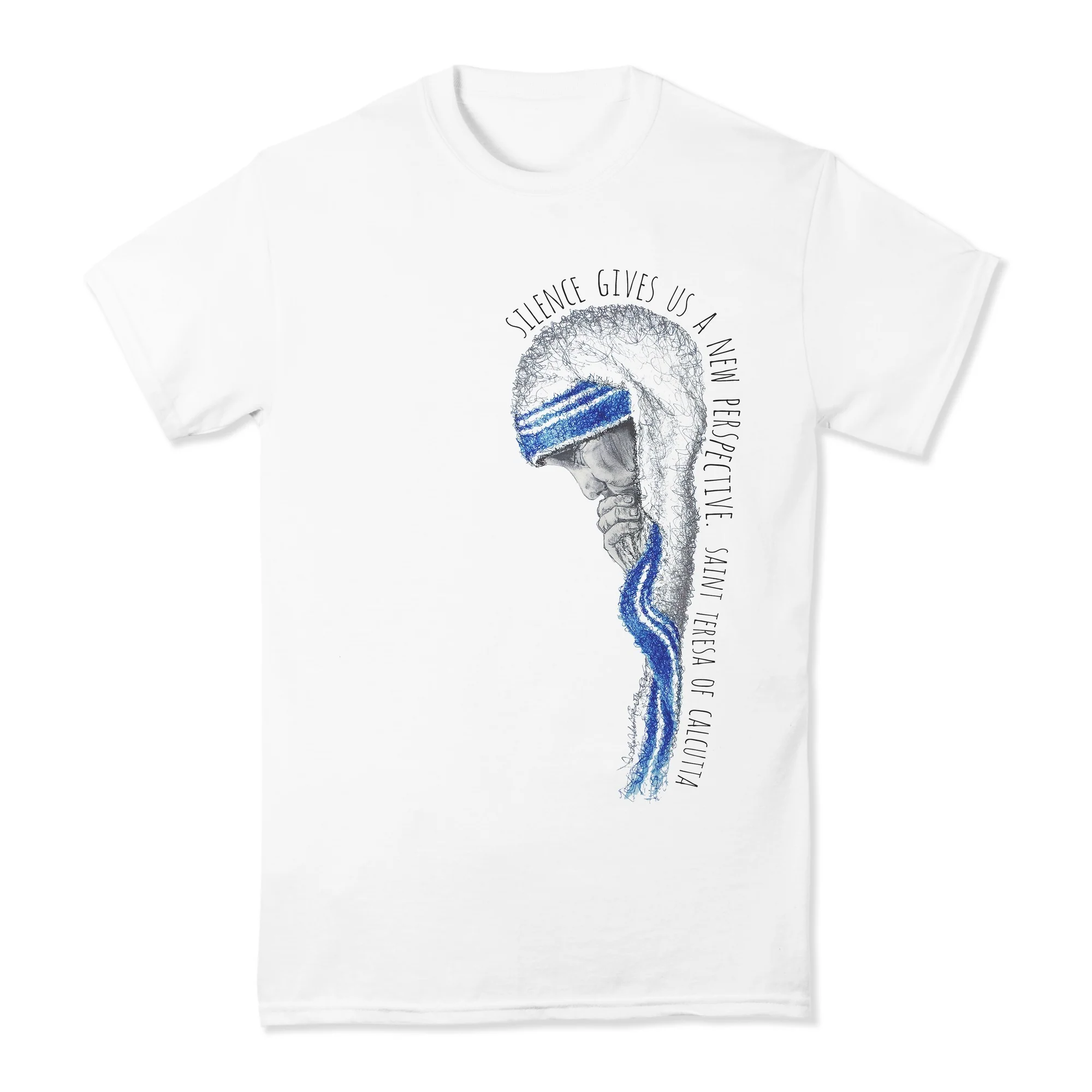Mother Teresa "Silence" T-Shirt - Image 2