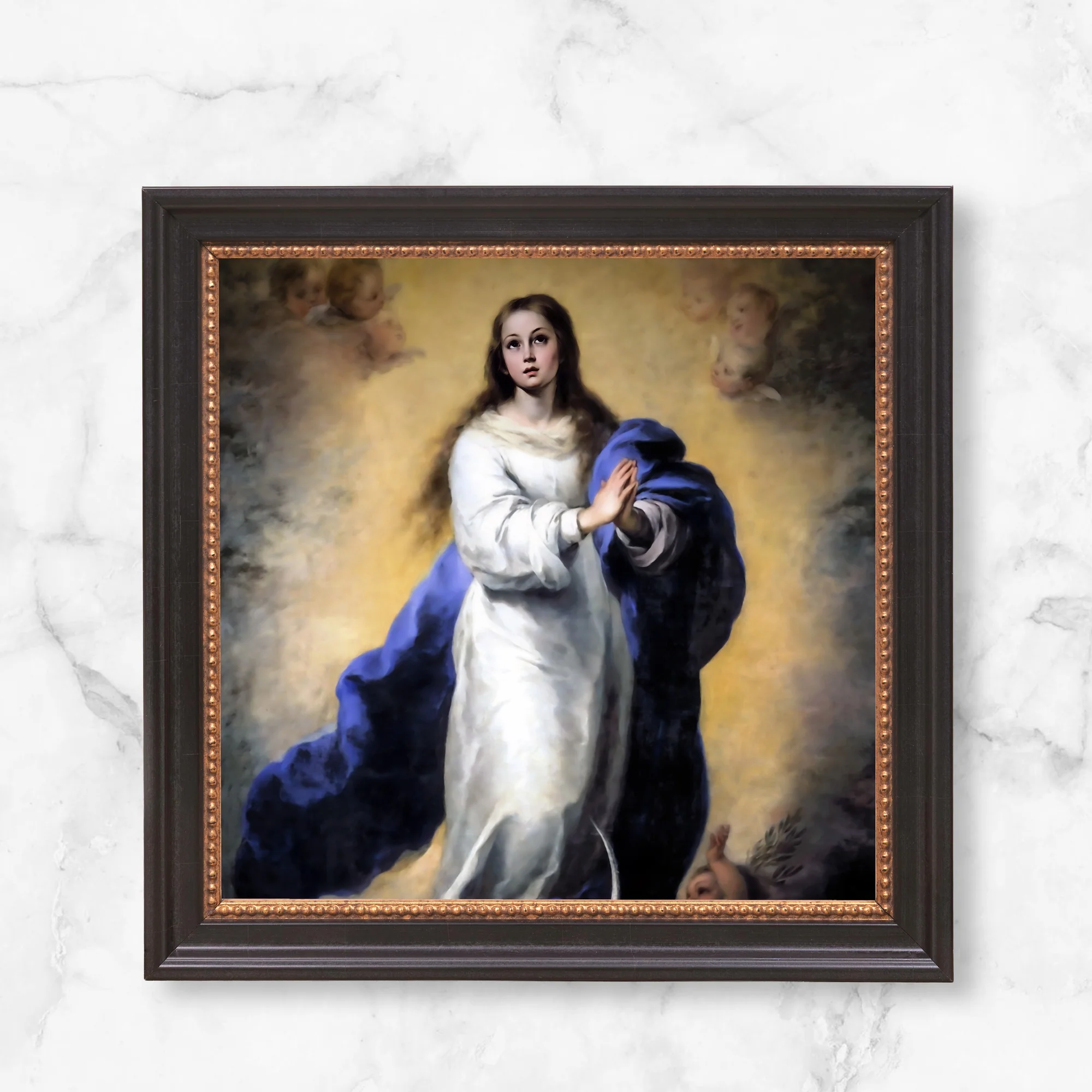 Murillo's Immaculate Conception Framed Canvas - Sacred Mini Collection - Image 9