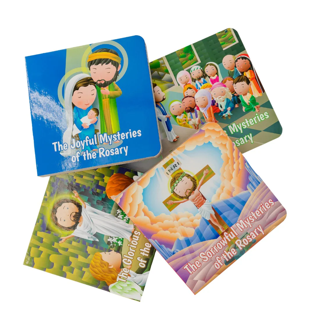 Mysteries of the Rosary 4 Board Book Set