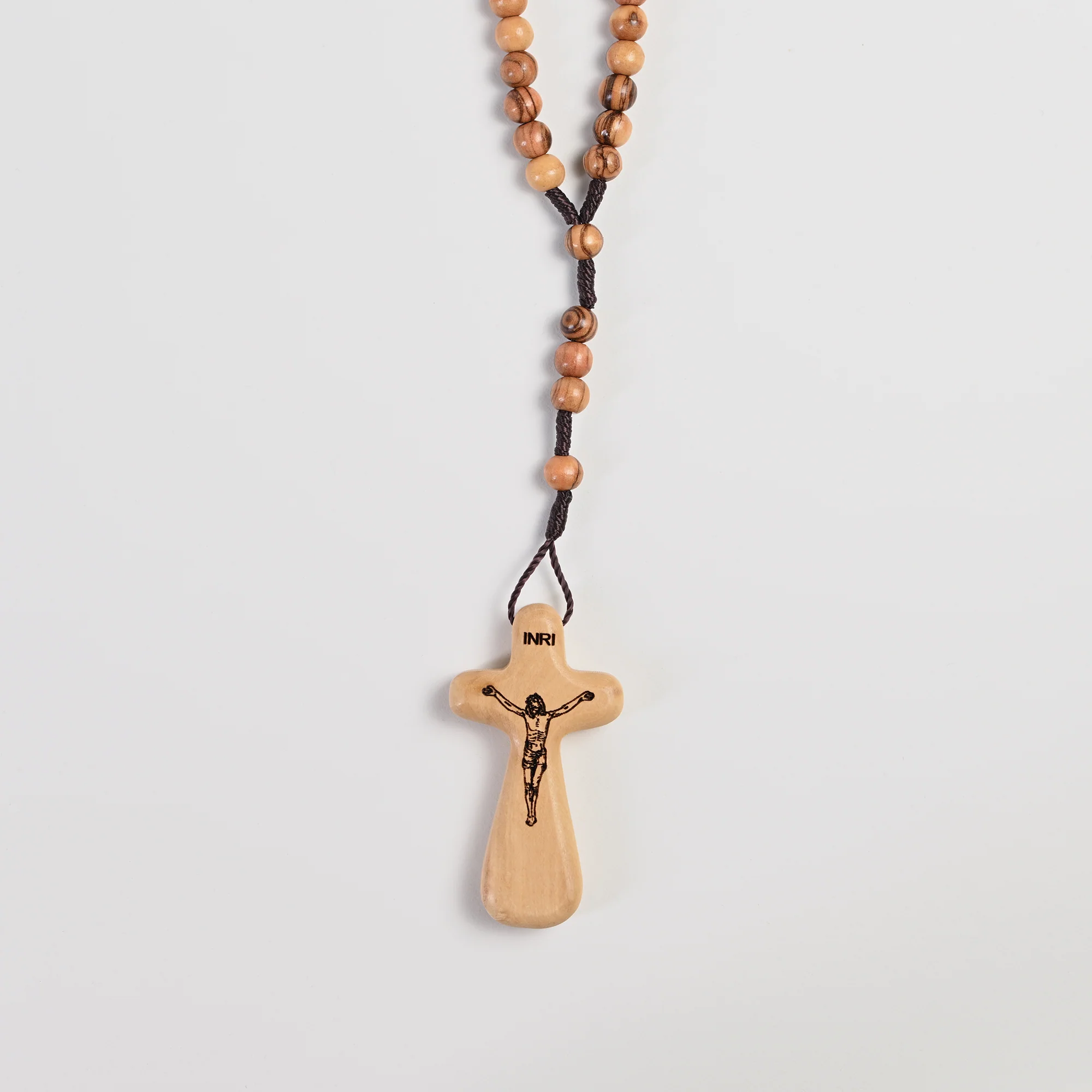 Olive Wood Rosary with Comfort Crucifix - Image 2