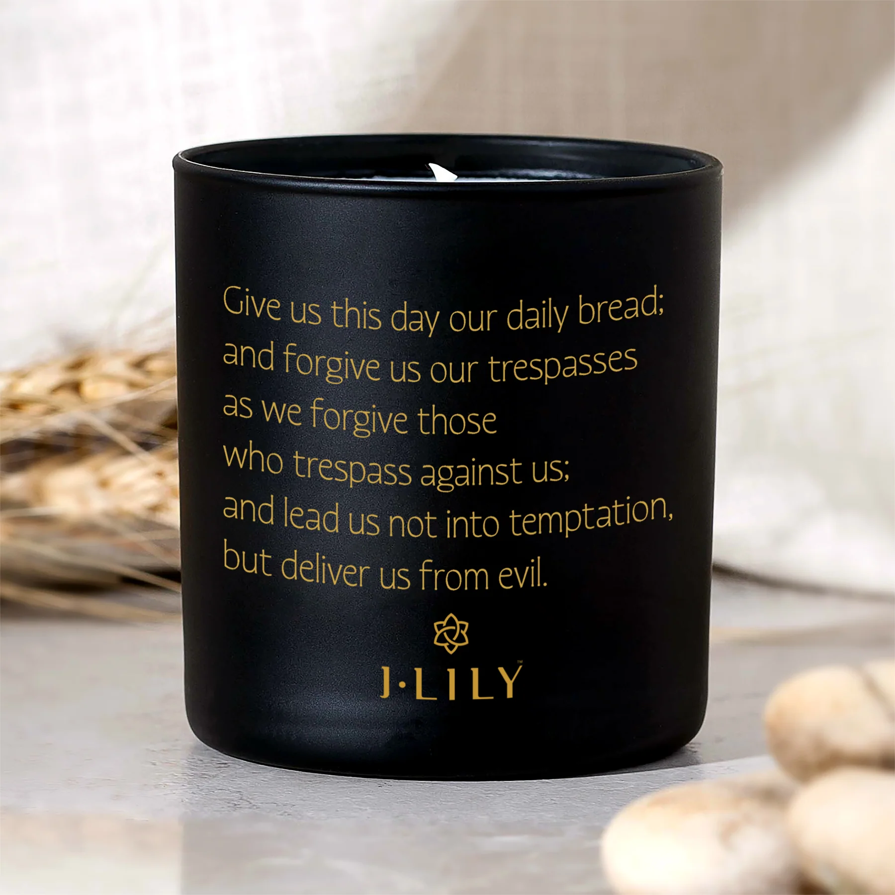 Our Father Botanical Prayer Candle - Image 2