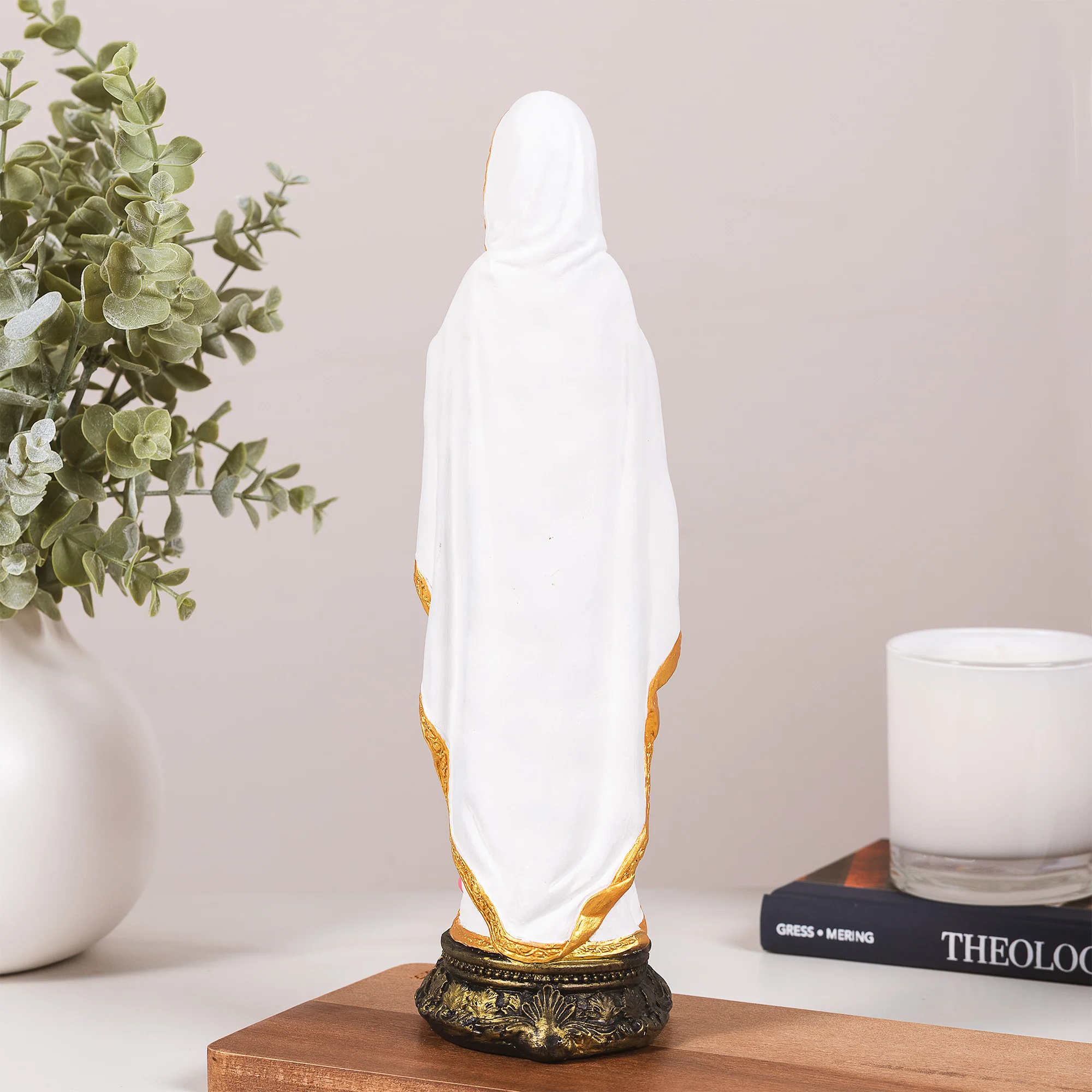 Our Lady of Lourdes Statue - White or Hand Painted - 12" - Image 8