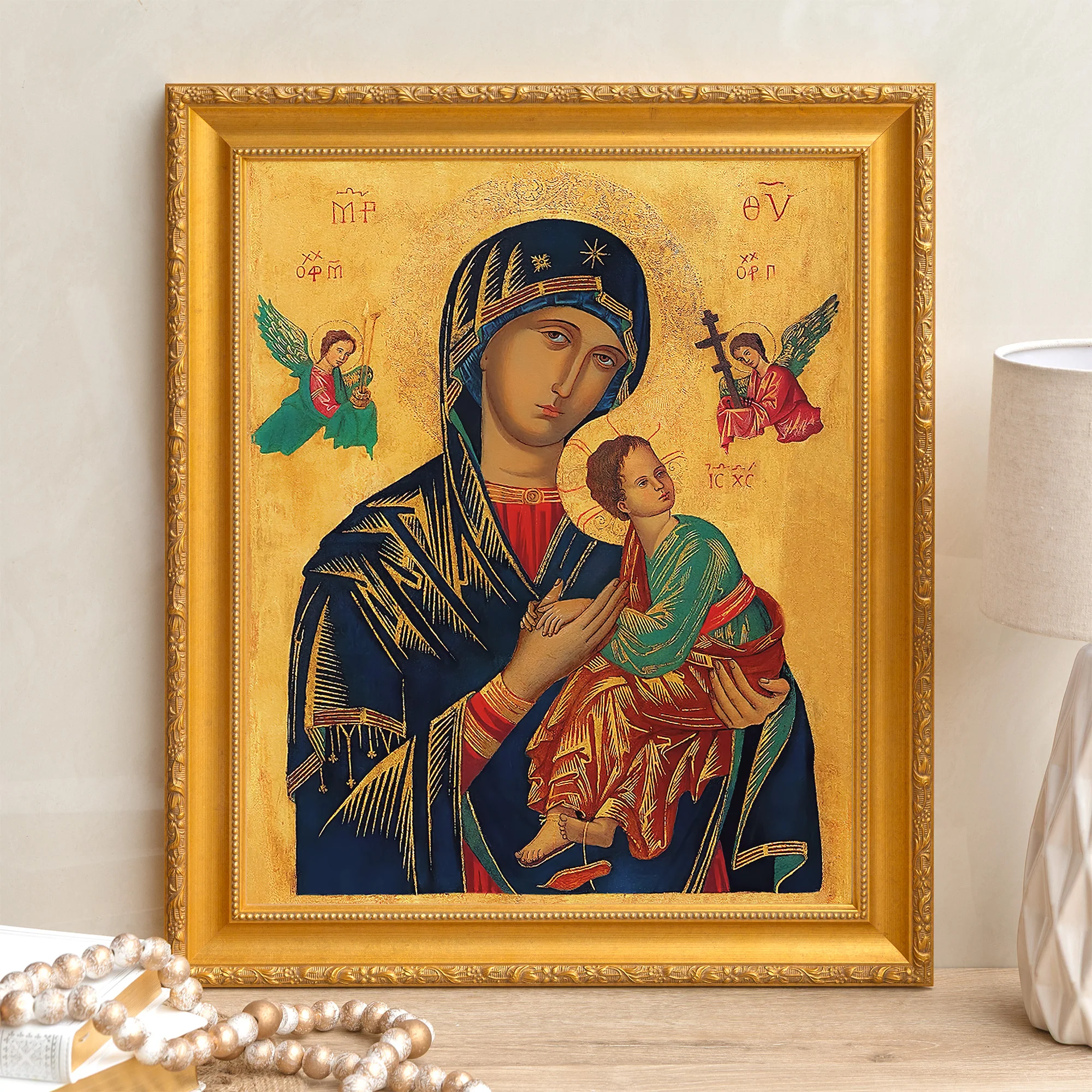 Our Lady of Perpetual Help Framed Canvas - Sacred Signature Collection - Image 6