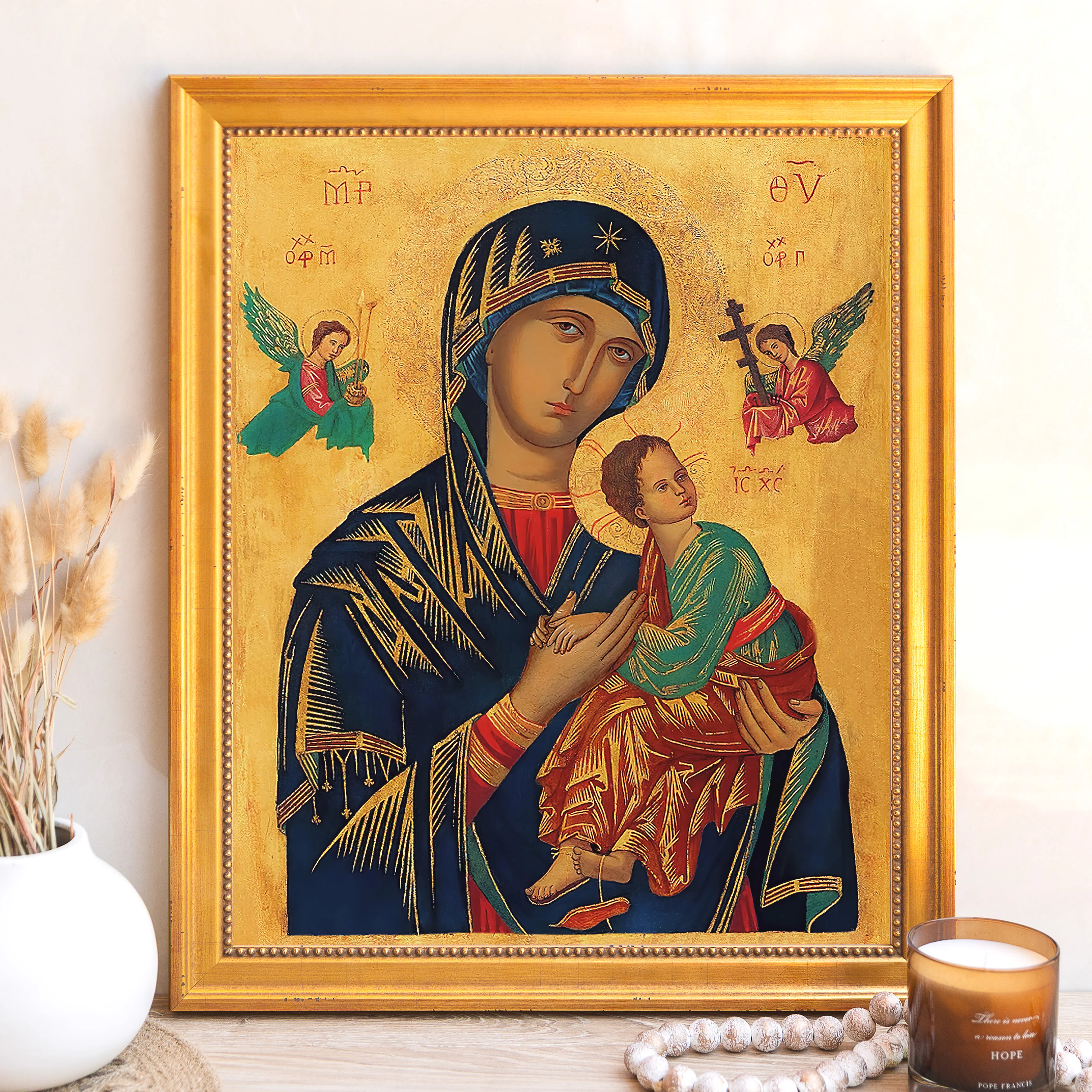 Our Lady of Perpetual Help Framed Canvas - Sacred Signature Collection - Image 9
